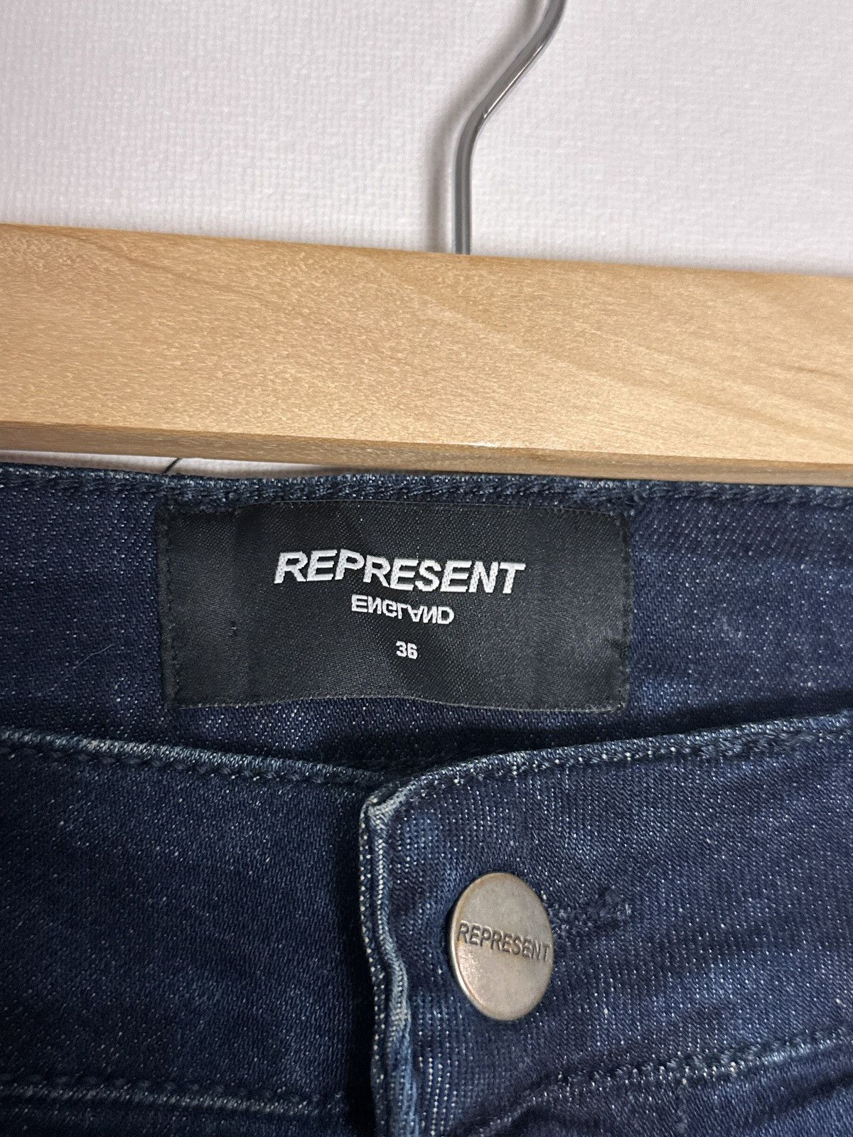 Represent Clo. Represent Biker Denim Paint Blue Jeans Size US 36 / EU 52 - 9 Thumbnail