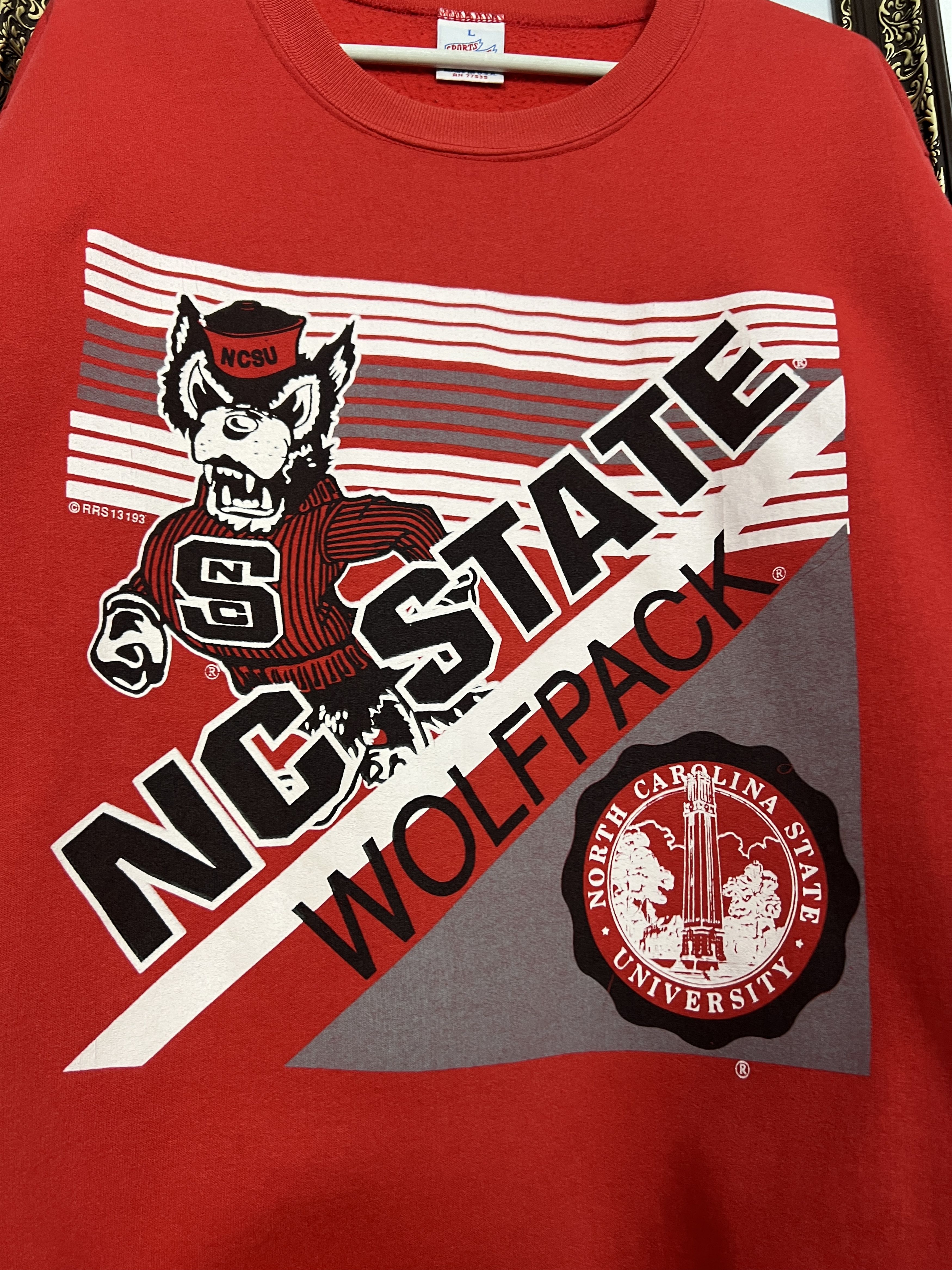 Vintage NC State Wolfpack Sweatshirt NCAA Over Print Crewneck Jacket Size US L / EU 52-54 / 3 - 3 Thumbnail