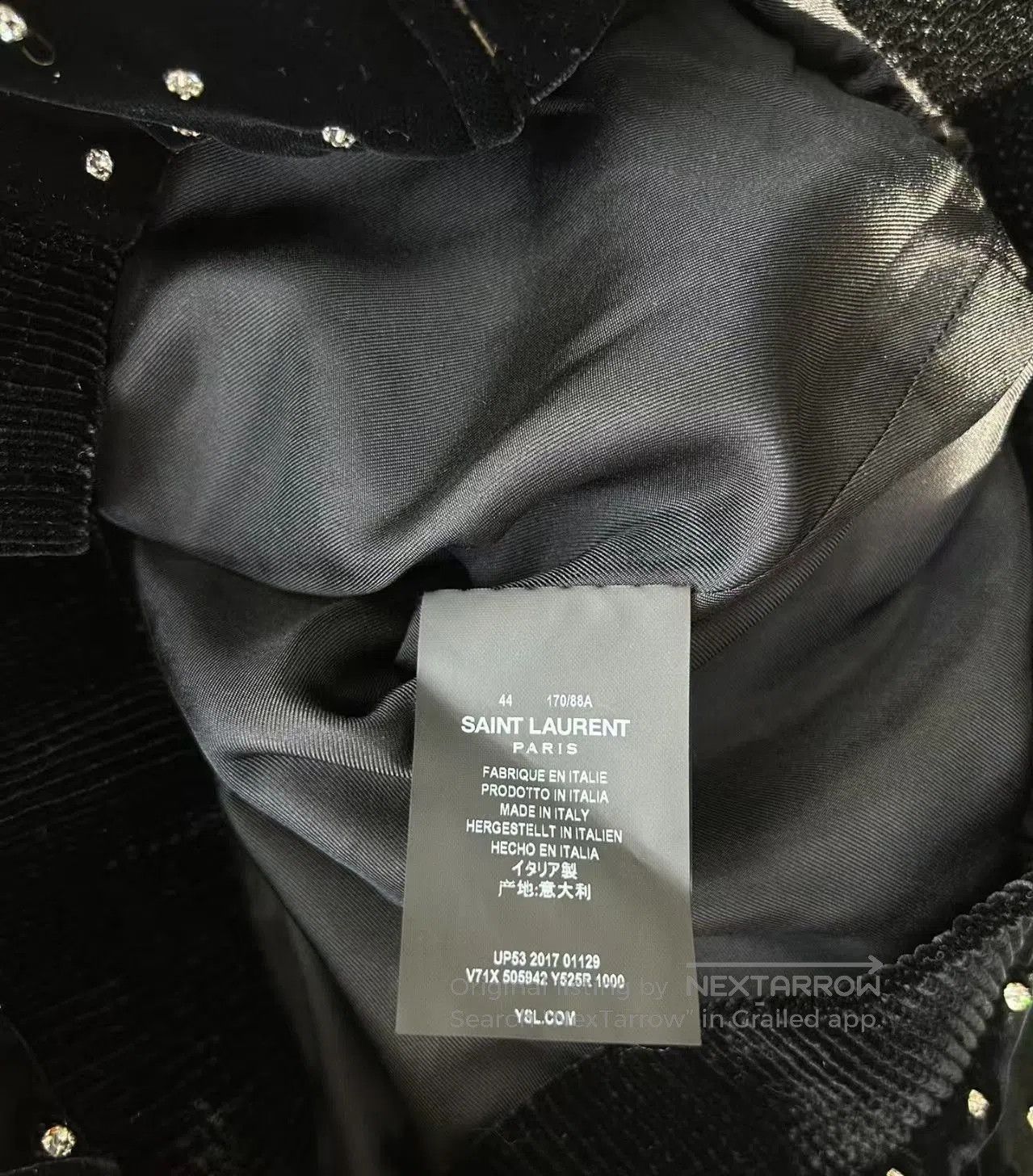 Saint Laurent Paris Saint Laurent Black Velvet Jacket Size 44- Size US S / EU 44-46 / 1 - 5 Thumbnail