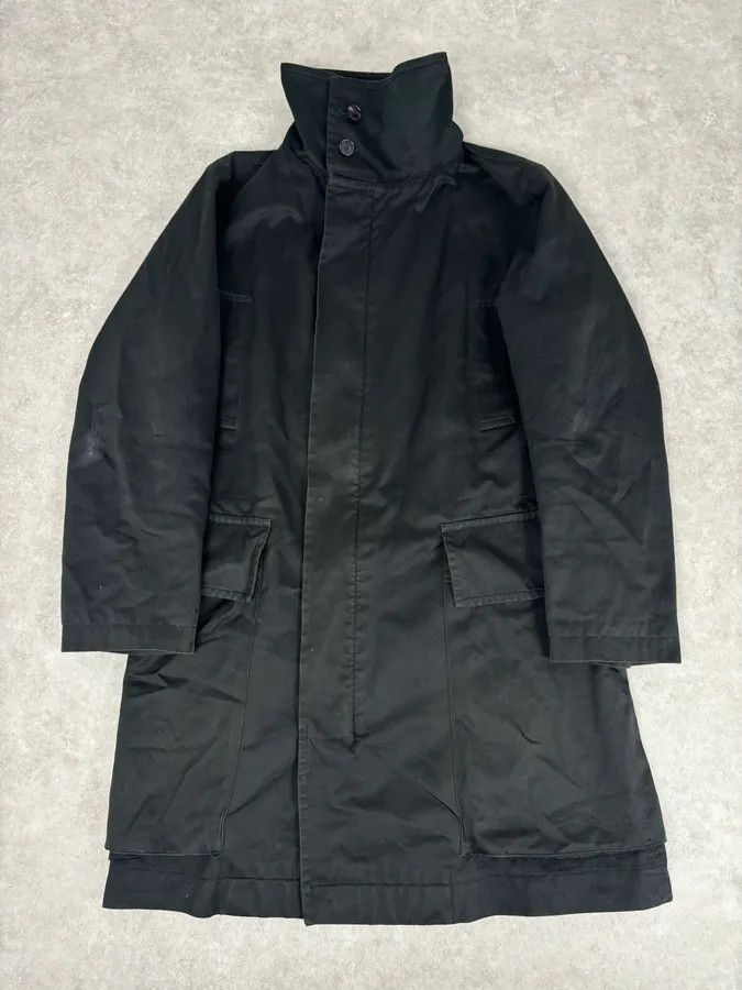 Yves Saint Laurent AW2003 Yves Saint Laurent Rive Gauche Black Cargo Trench Coat Size US L / EU 52-54 / 3 - 1 Thumbnail