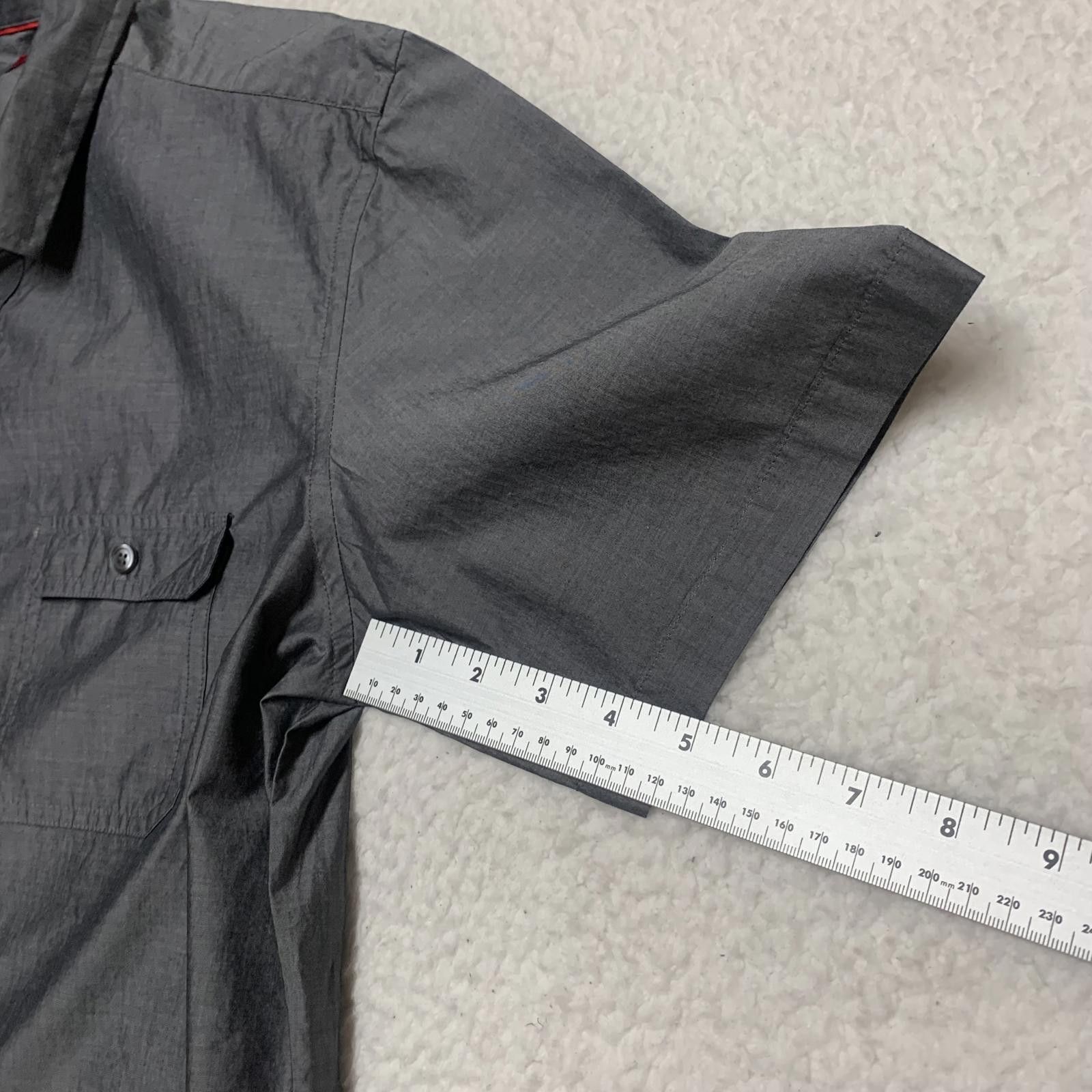 Alfani Alfani Men's Large Gray Slim Fit Short Sleeve Shirt Size US L / EU 52-54 / 3 - 8 Thumbnail