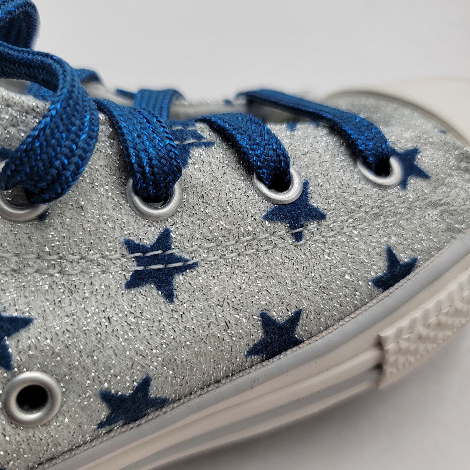 Converse Converse CTAS High 'Glitter Blue Stars' Sz 4Y - New Size US 5.5 / IT 35.5 - 7 Thumbnail