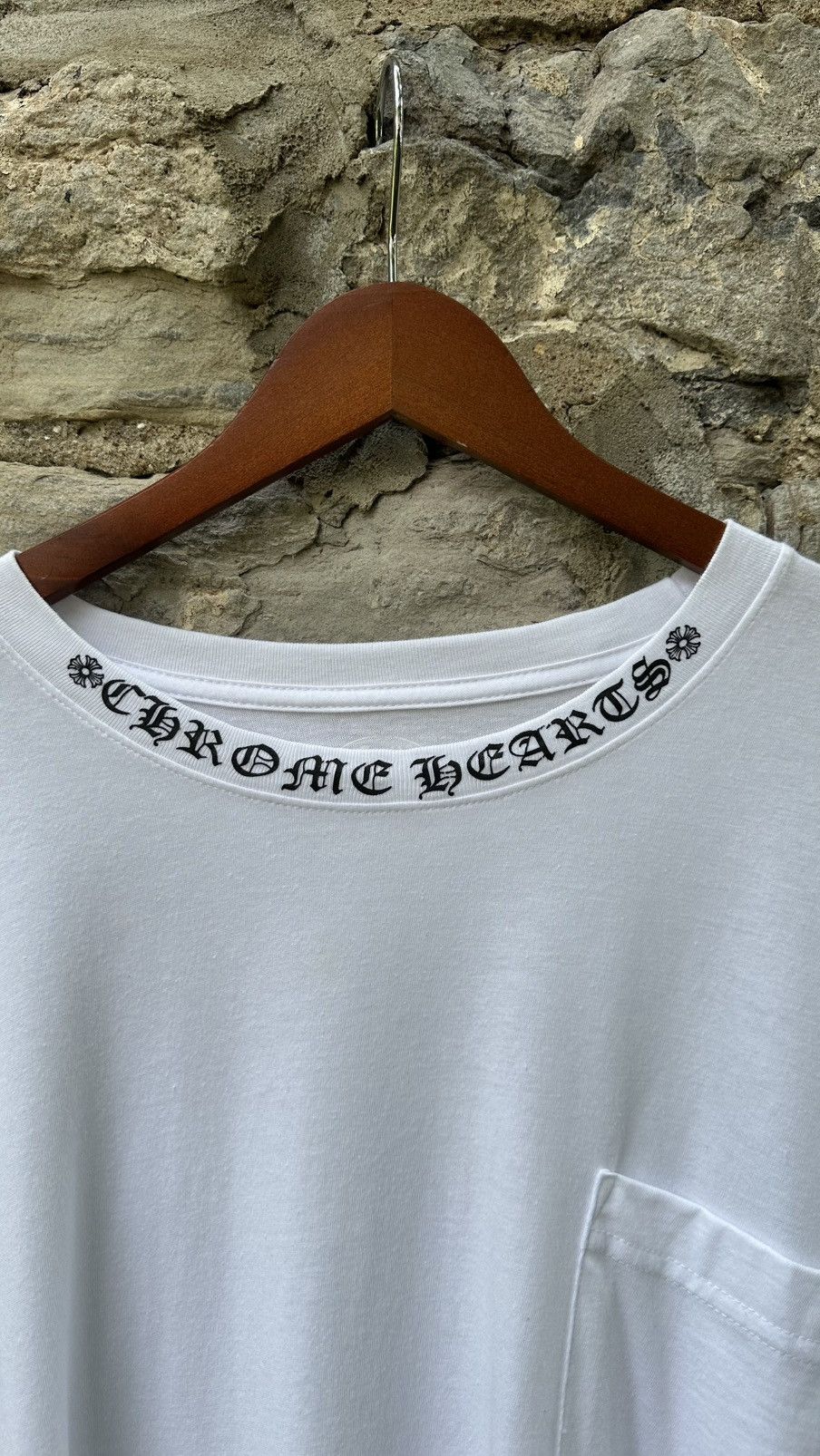 Chrome Hearts Chrome Heart Neck Logo Longsleeve Spell Out Size US XXL / EU 58 / 5 - 4 Thumbnail