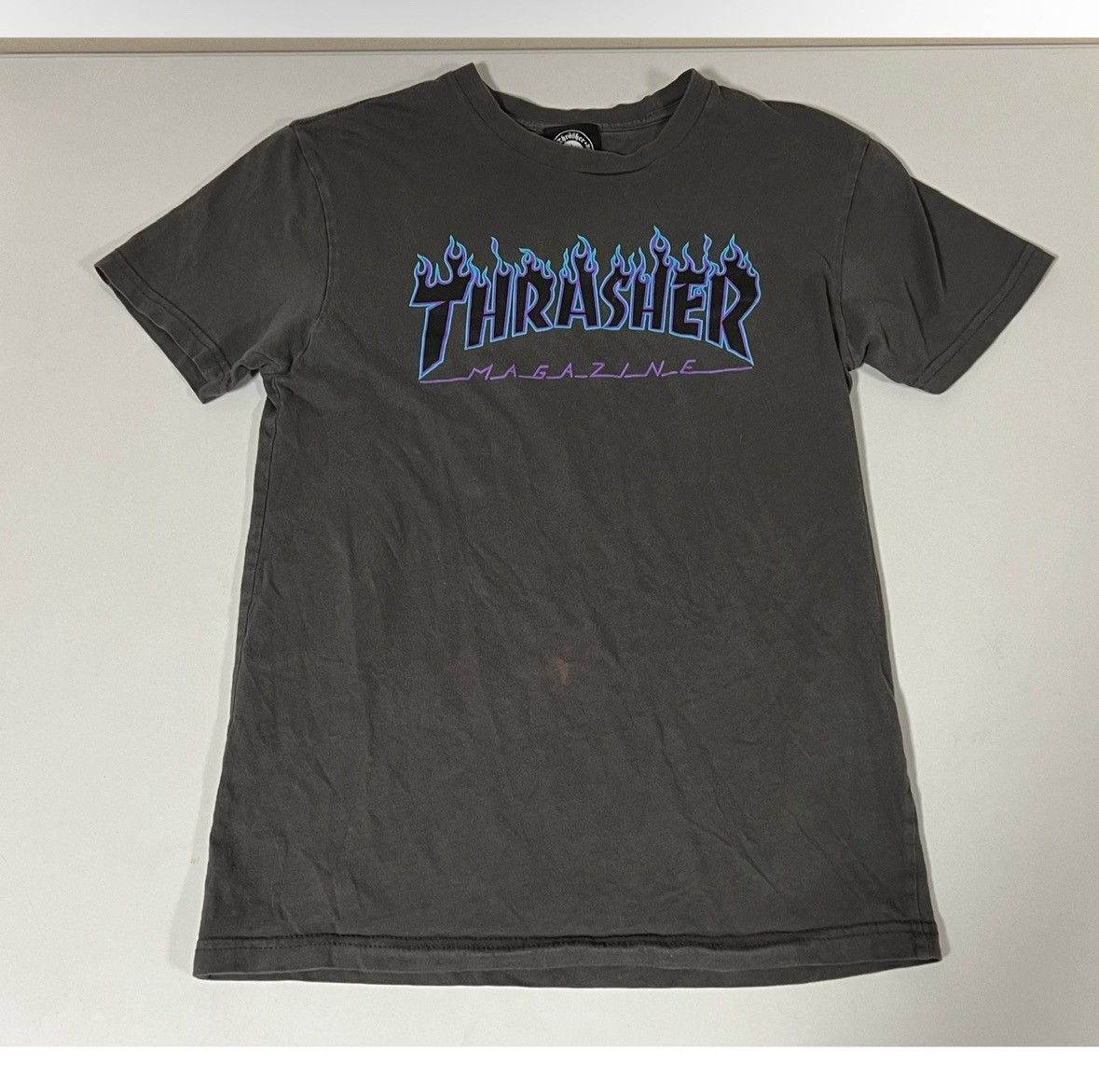 Thrasher Gray Thrasher Logo Graphic Short Sleeve T-Shirt Tee Size S💜✨ Size US S / EU 44-46 / 1 - 1 Thumbnail