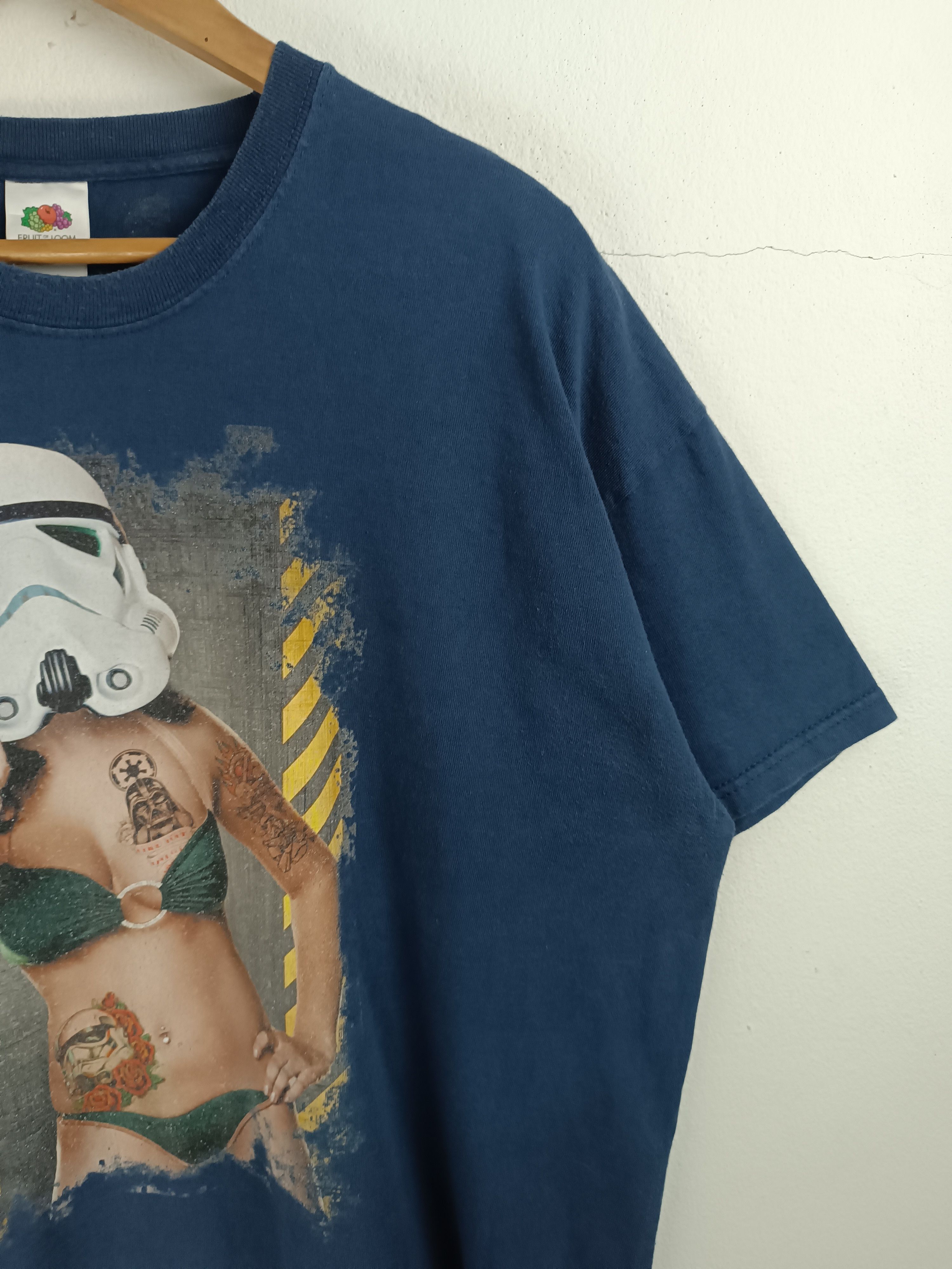 Vintage VINTAGE SEXY STORMTROOPER STAR WARS TATOO HUMOR FUNNY TEE Size US XL / EU 56 / 4 - 6 Thumbnail