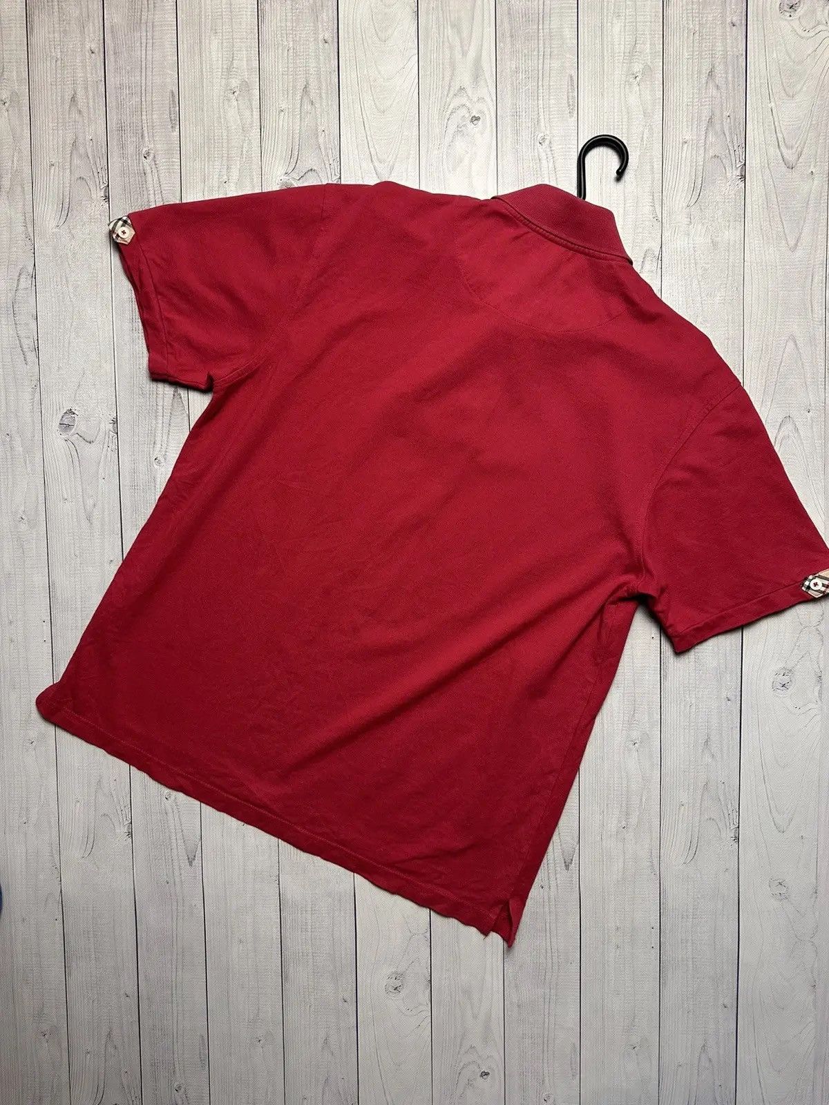 Burberry Vintage Burberry polo plaid logo red size L/XL Size US XL / EU 56 / 4 - 10 Thumbnail