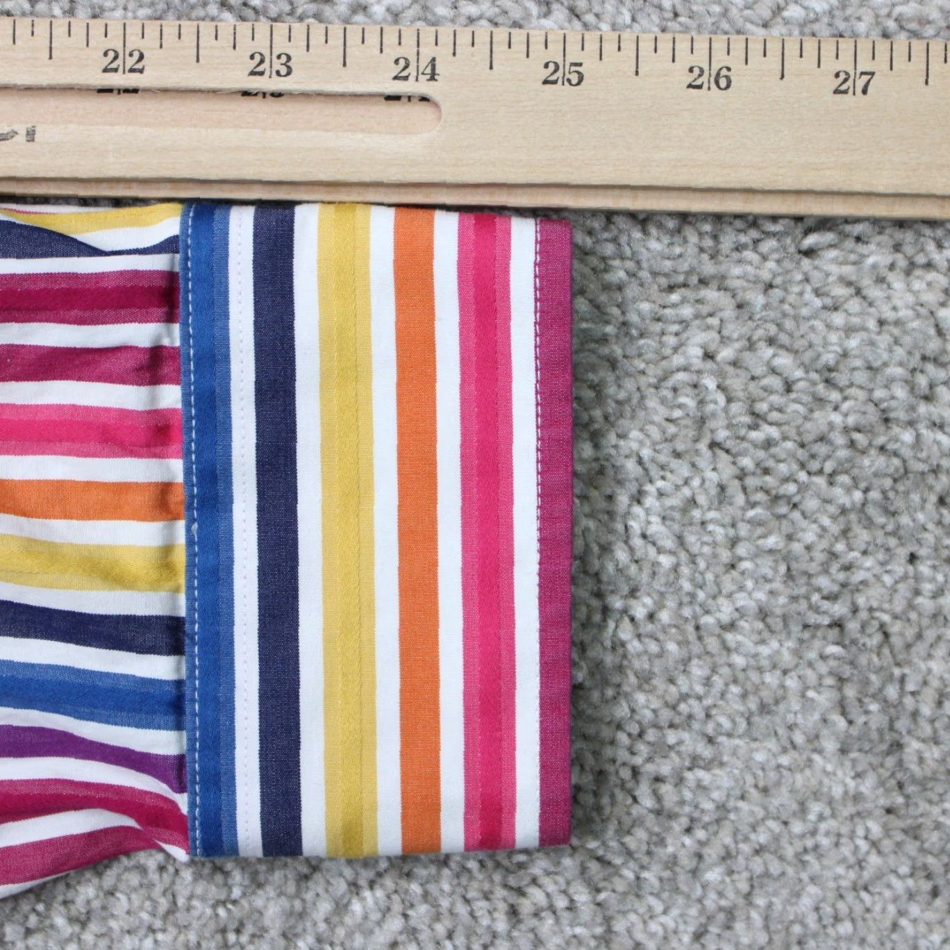 BUGATCHI Bugatchi Uomo Shirt Mens 2XL Striped Cotton Long Sleeve Red Pink Yellow Button-Up Casual Business Size US XXL / EU 58 / 5 - 7 Thumbnail