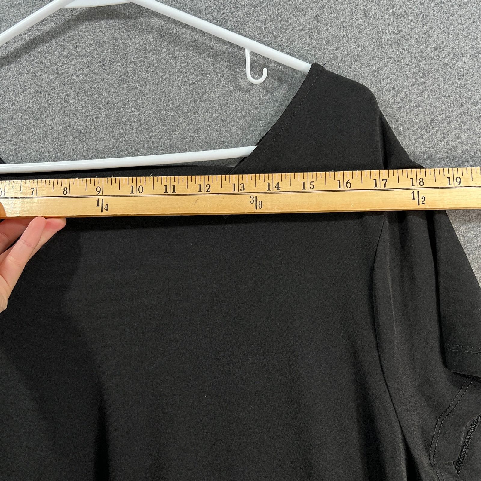 Other Susen Graver Liquid Knit Cap Sleeve Dress Black X-Large Size XL / US 12-14 / IT 48-50 - 8 Thumbnail