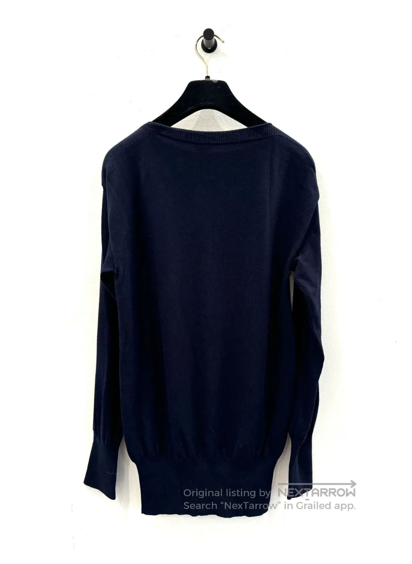 Loewe Loewe Navy Gold Button Logo Sweater. Size S / US 4 / IT 40 - 3 Thumbnail