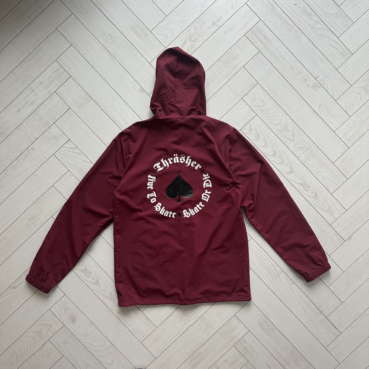 Thrasher Vintage 00s Thrasher Skate or Die Coach jacket Spade y2k sk8 Size US S / EU 44-46 / 1 - 1 Thumbnail
