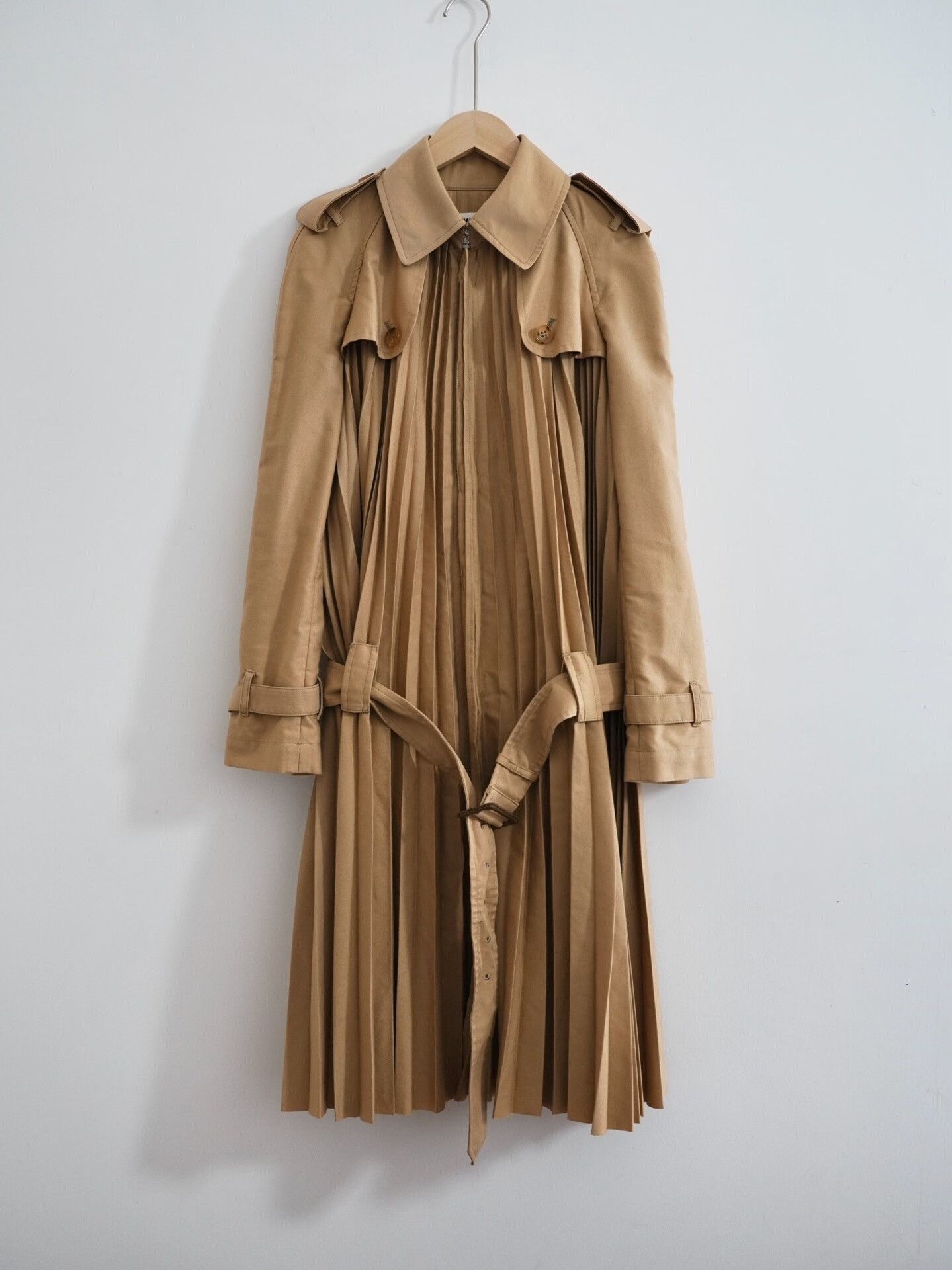 Junya Watanabe Junya Watanabe Pleated Trench Coat Size S / US 4 / IT 40 - 1 Thumbnail