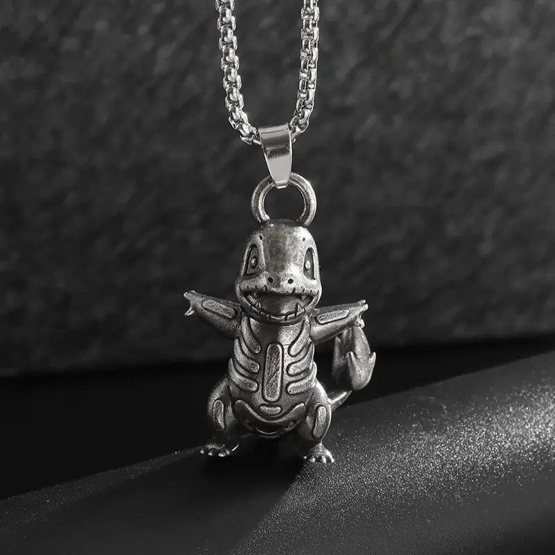 Jewelry Gothic Cute Dinosaur Necklace Size ONE SIZE - 1 Thumbnail