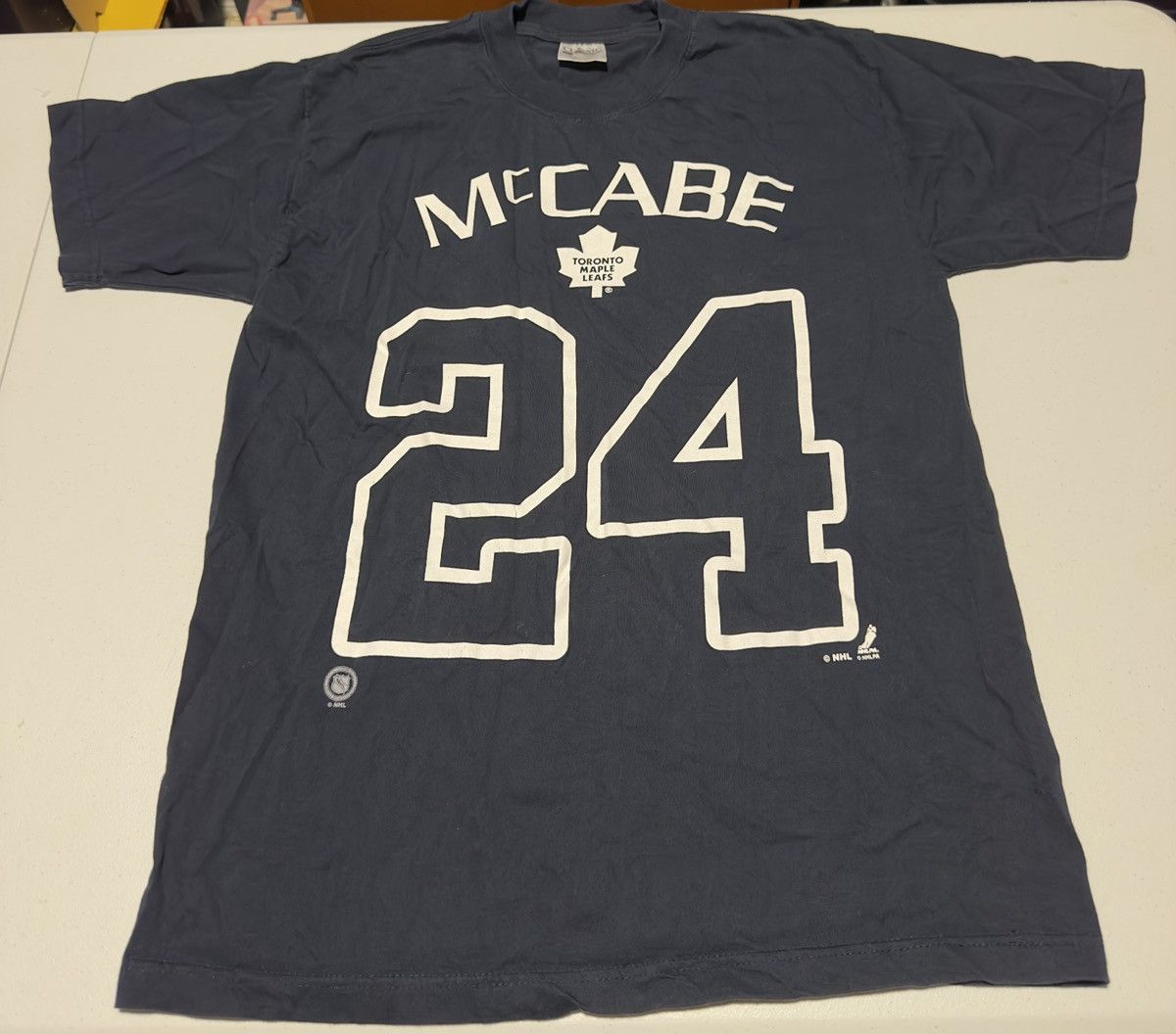 NHL Vintage Toronto Maple Leafs McCabe 24 Hockey graphic T-shirt Size US L / EU 52-54 / 3 - 1 Thumbnail