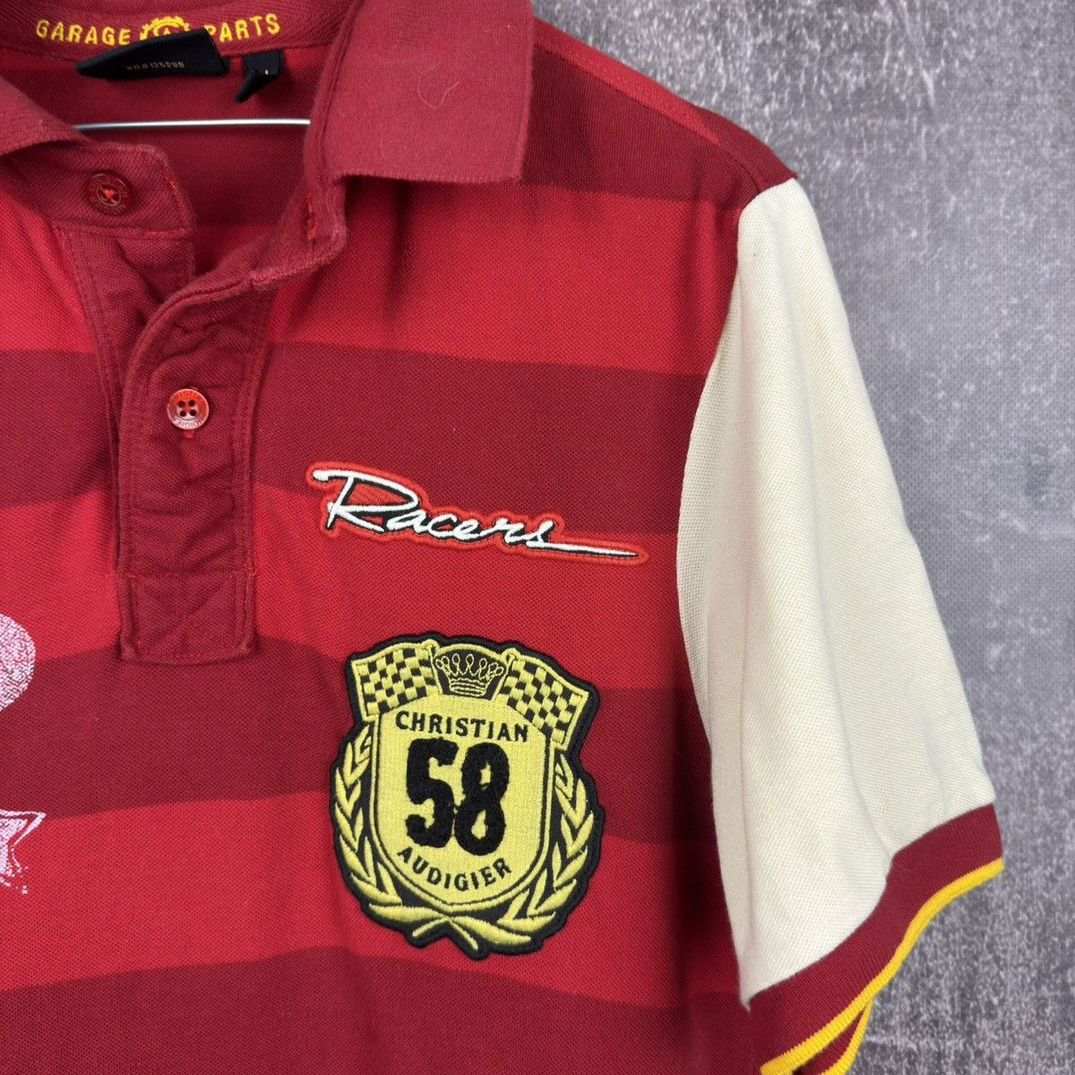 Christian Audigier Y2K vintage Christian Audigier garage parts polo shirt Size US M / EU 48-50 / 2 - 8 Thumbnail