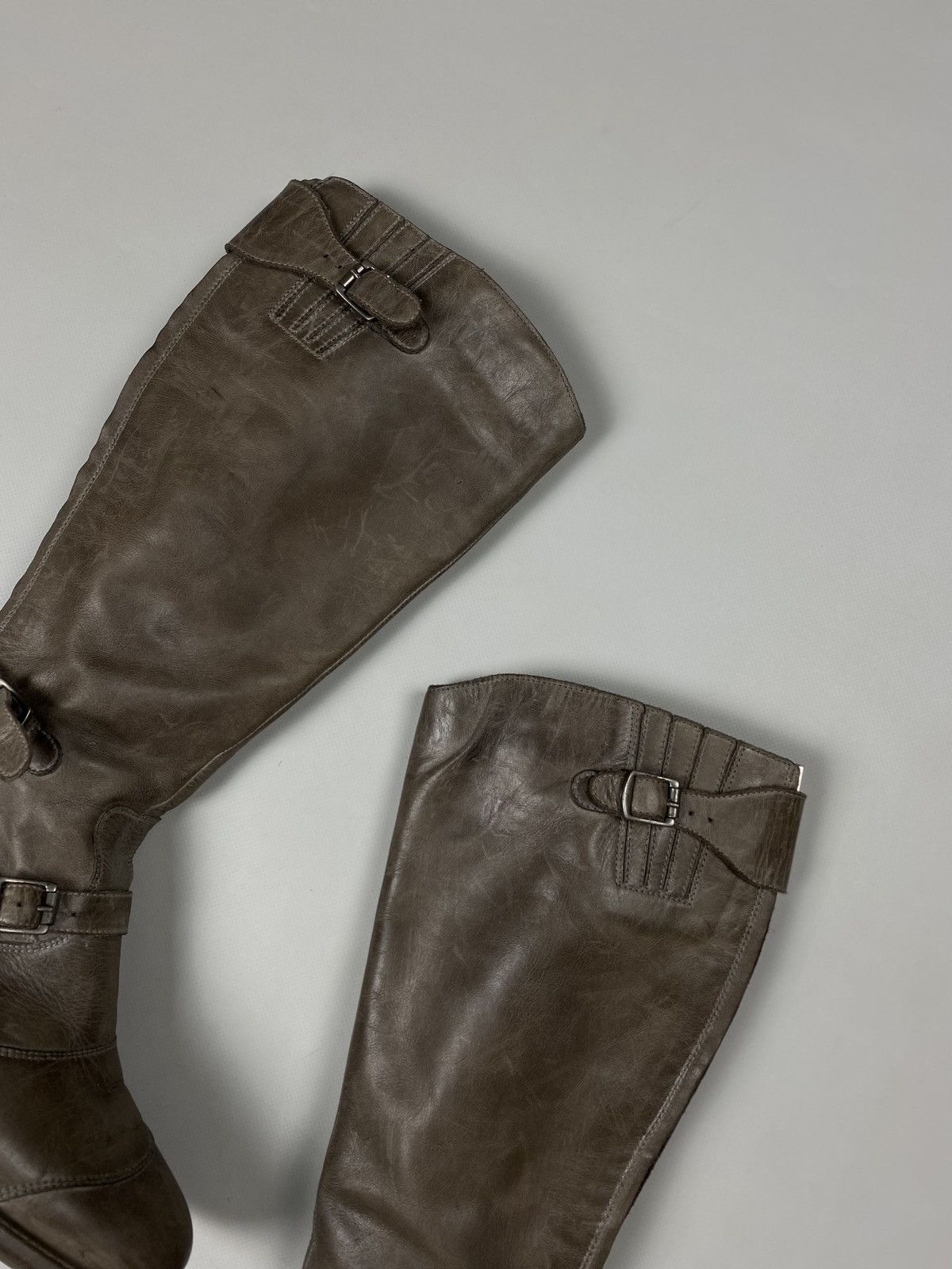 Belstaff Belstaff Trialmaster leather over the knee biker boots shoes Size US 8 / IT 38 - 4 Thumbnail