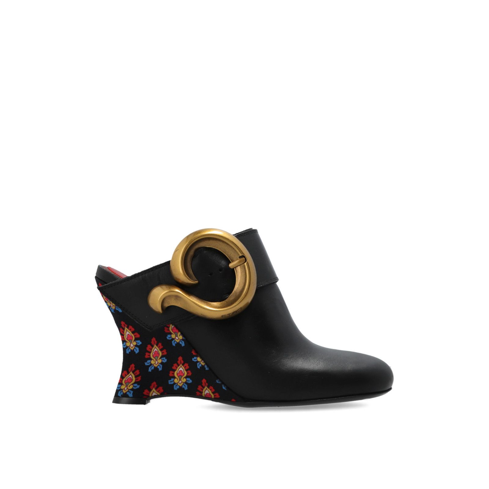 Etro ETRO Black Wedge Mules New & Authentic (Women's size:10;) Size US 10 / IT 40 - 1 Thumbnail
