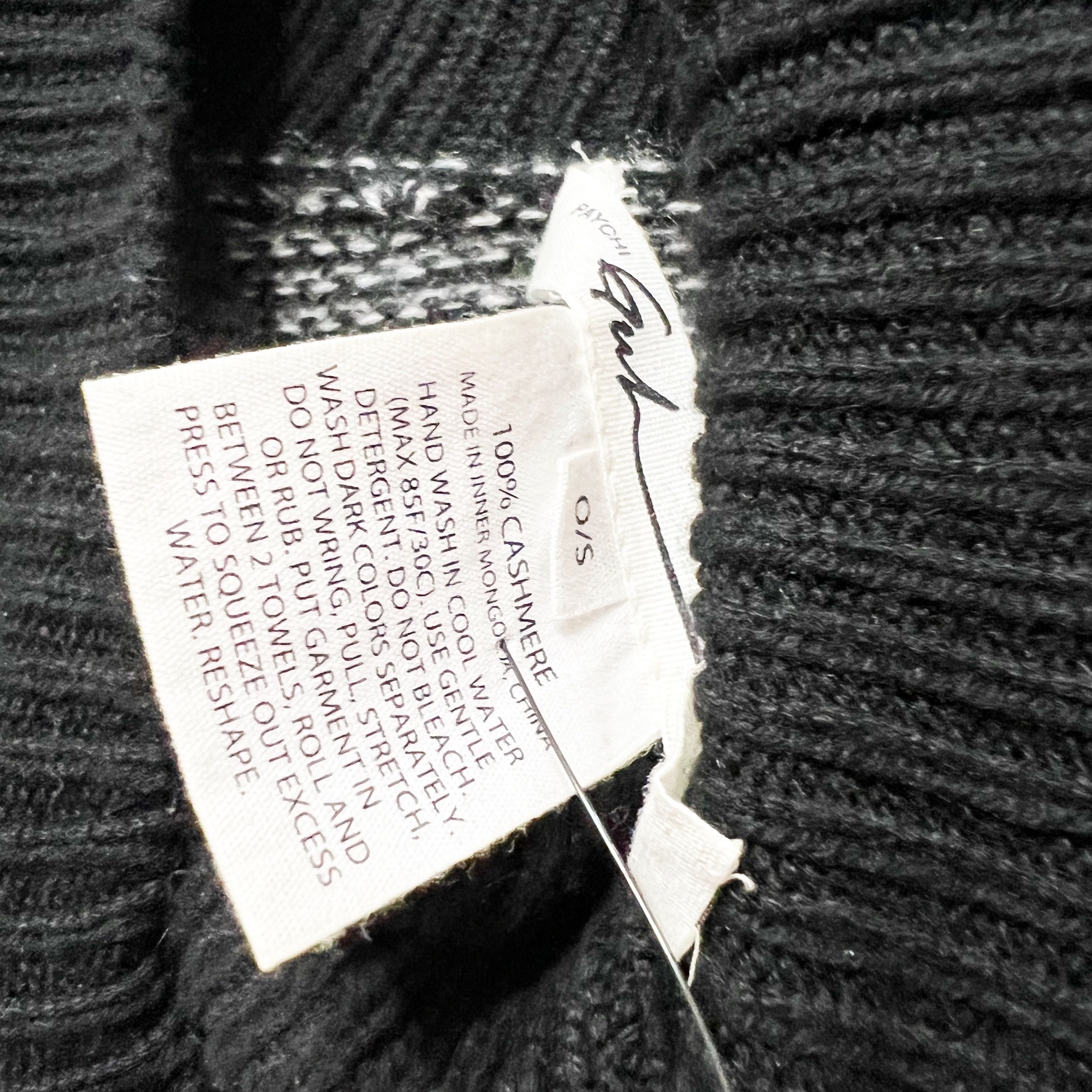 Other Paychi Guh 100% Cashmere Knit Stretch Size ONE SIZE - 2 Thumbnail