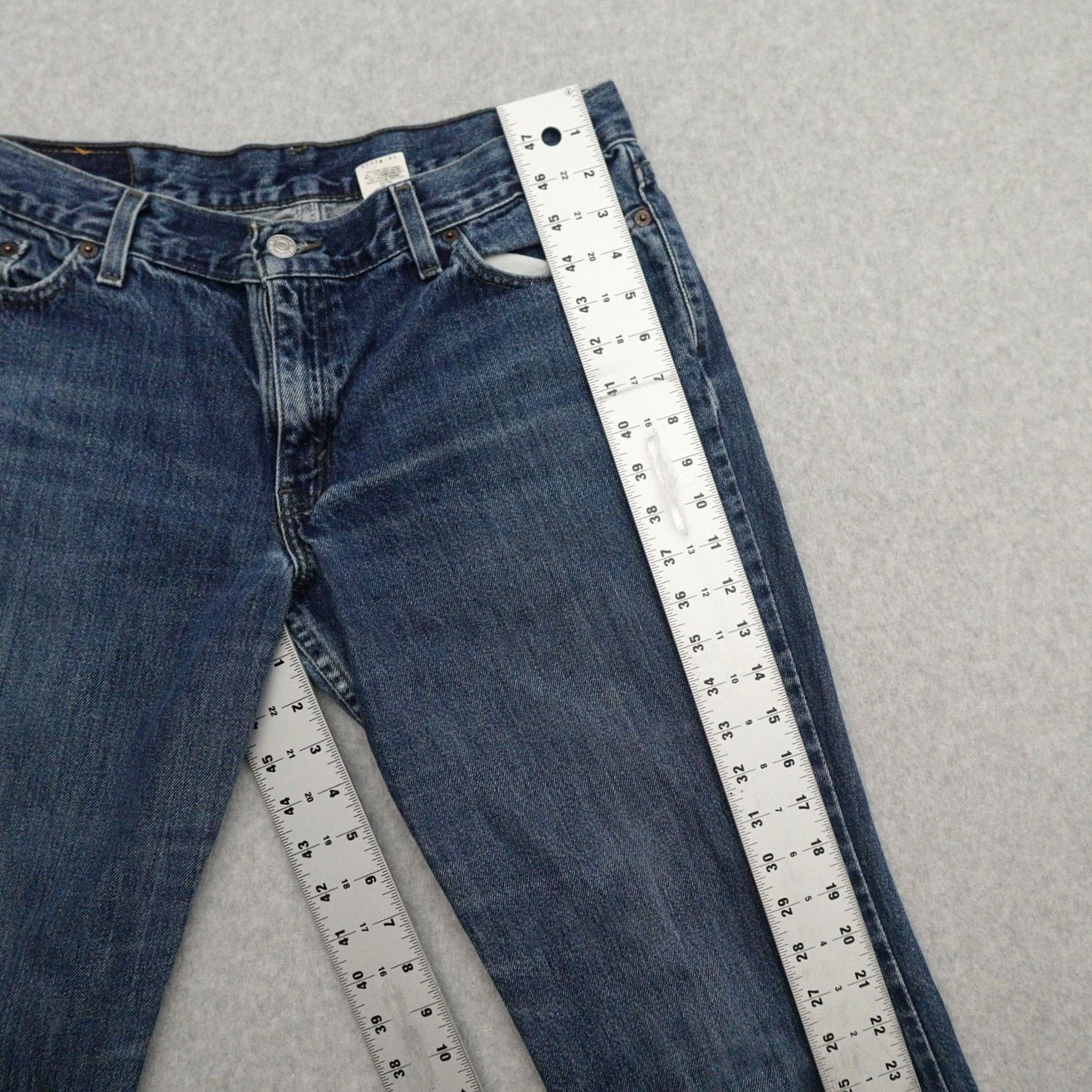 Levi's VINTAGE Levi's Jeans Women 13 (13X31) 518 Superlow Bootcut Blue Denim Junior Size 13 Womens Jeans Boots cutoff blue denim Size 34" / US 12 / IT 48 - 5 Thumbnail