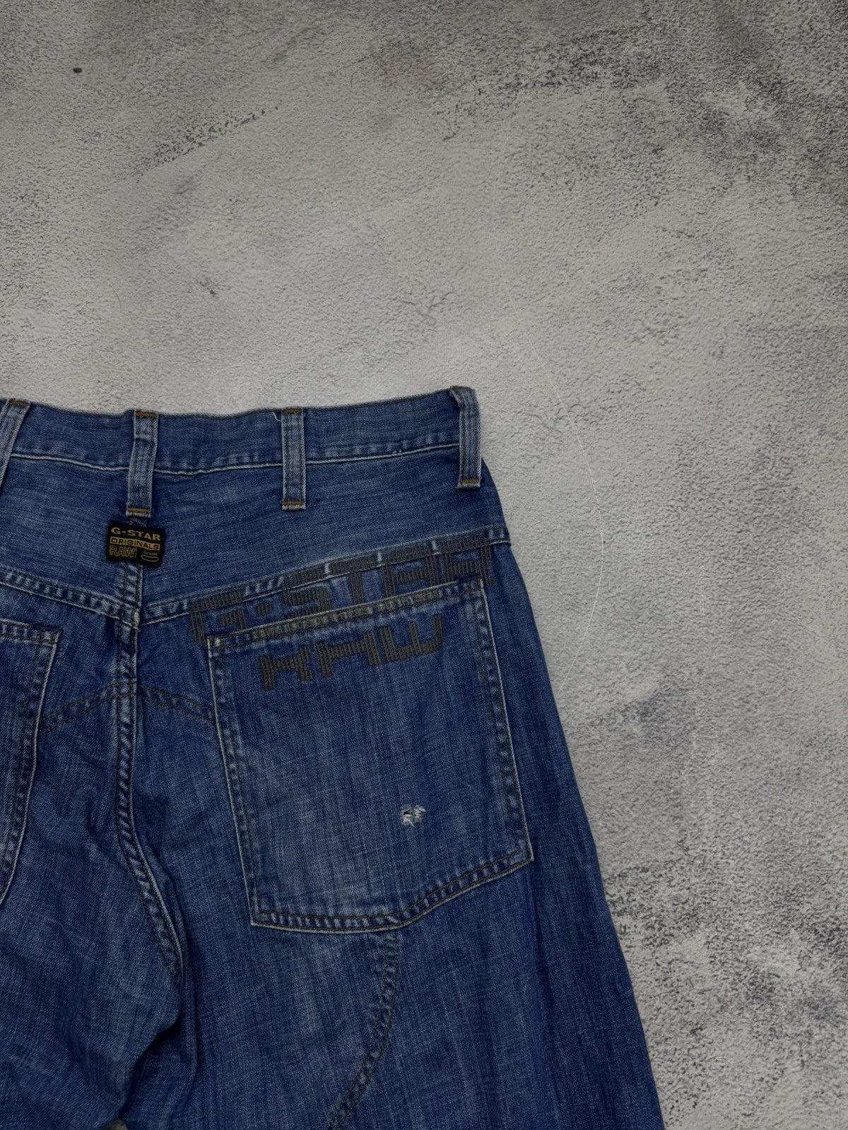 G-Star Vintage Y2k G Star Raw Big Logo Denim Jeans 00’s Size US 32 / EU 48 - 10 Thumbnail
