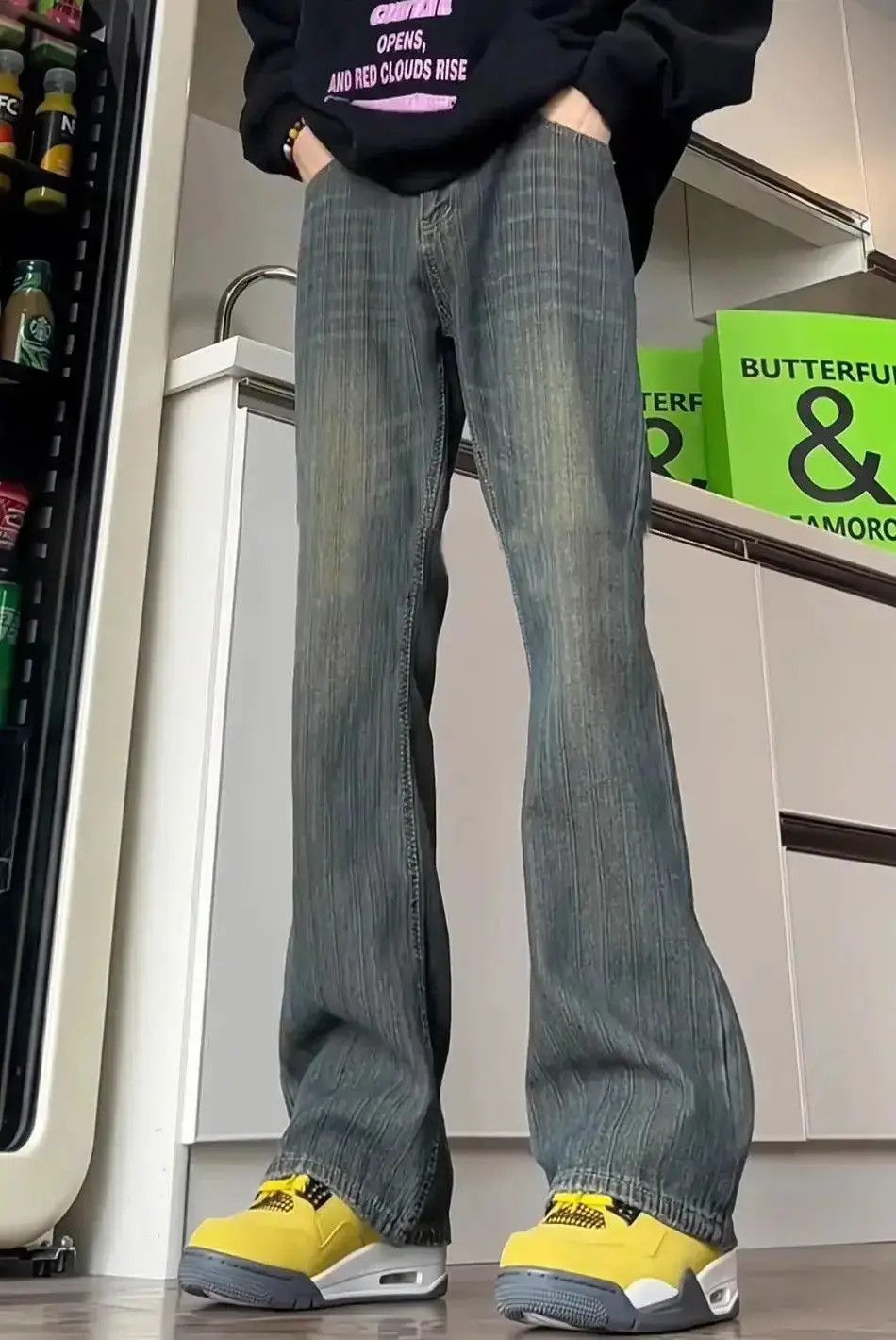 Japanese Brand Retro washed micro flared jeans Size US 30 / EU 46 - 4 Thumbnail