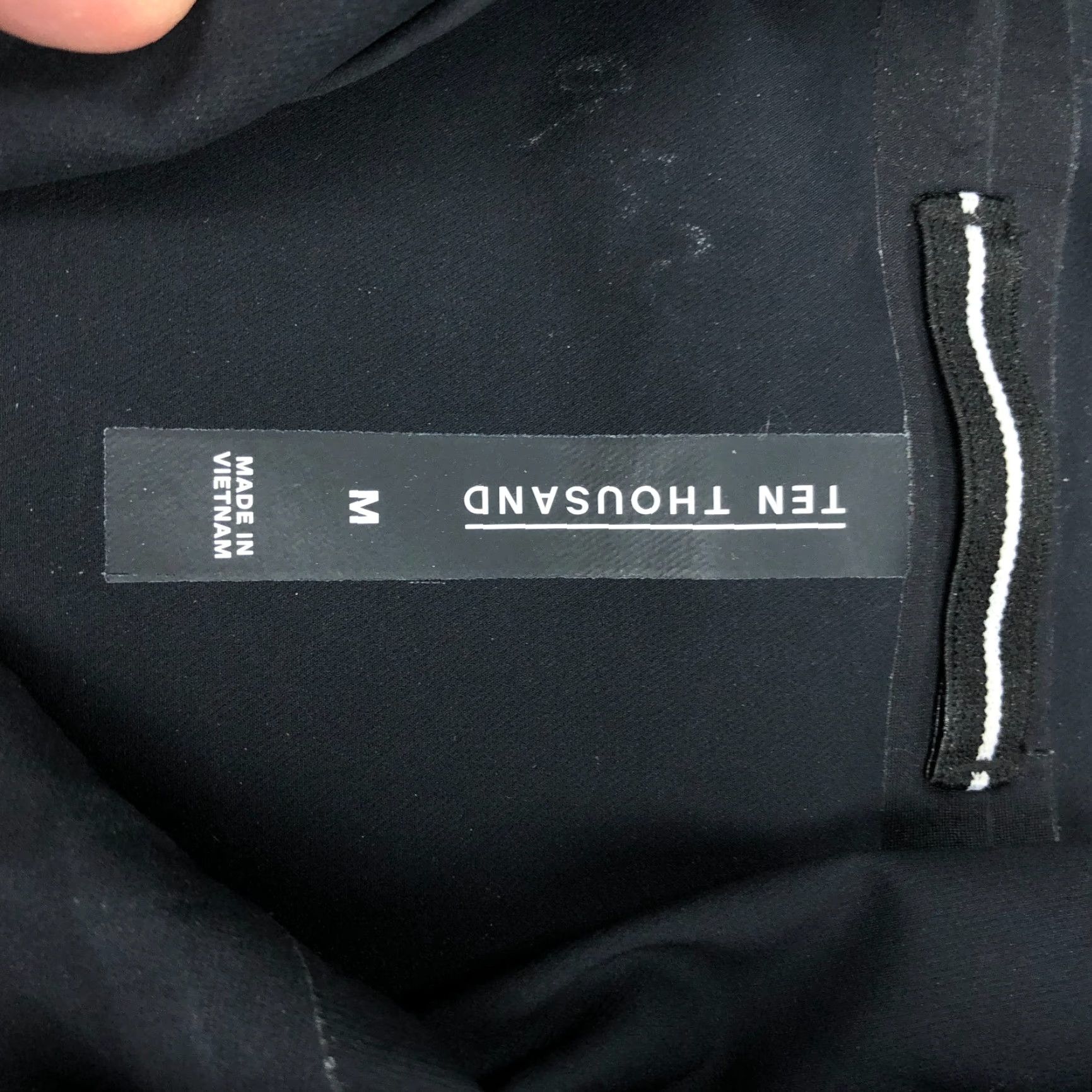 Ten Thousand Ten Thousand Men's Midweight Tech Jacket Hooded Zip Black Windbreaker Jacket Regular M Size US M / EU 48-50 / 2 - 4 Thumbnail
