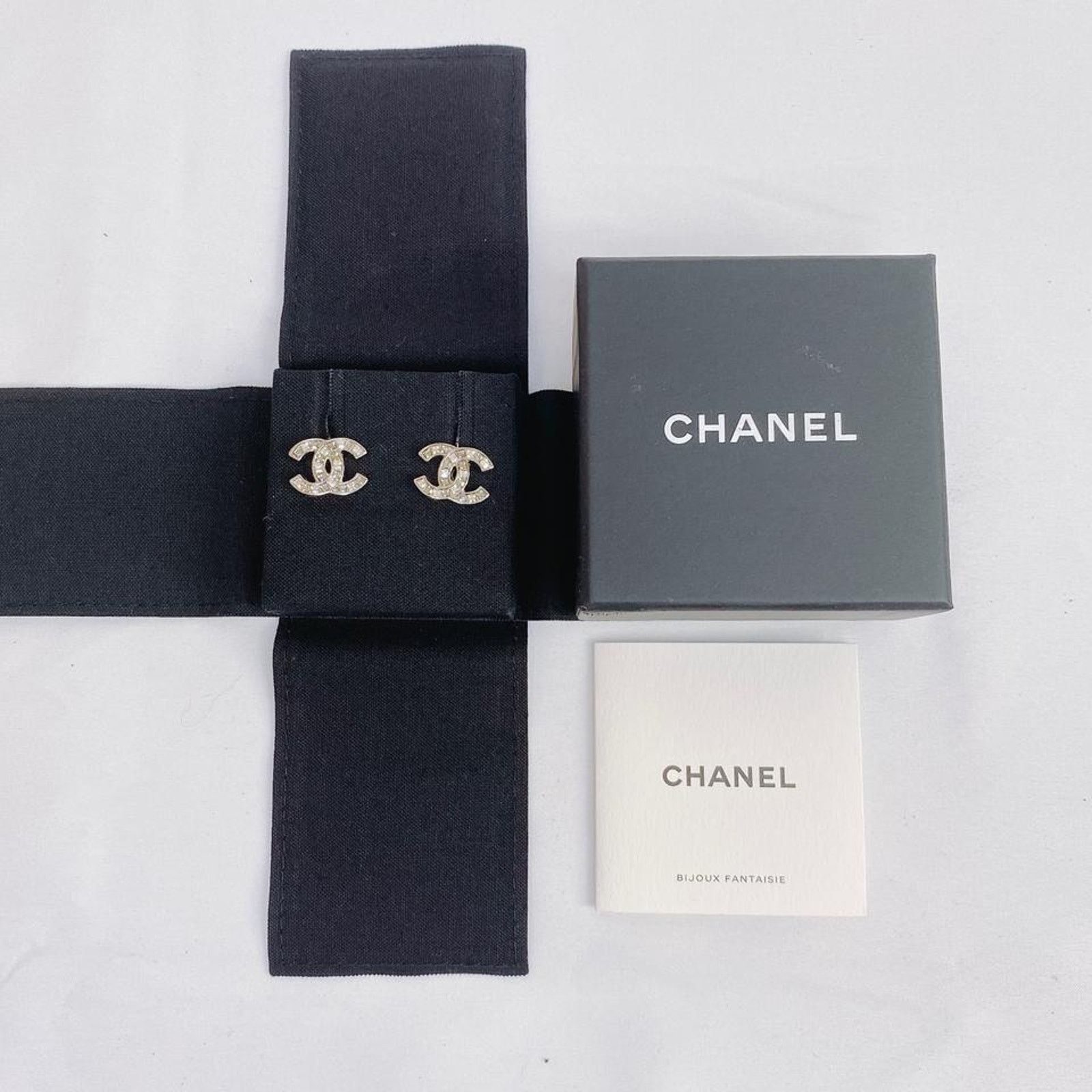 Chanel CC crystal logo earrings Size ONE SIZE - 5 Thumbnail