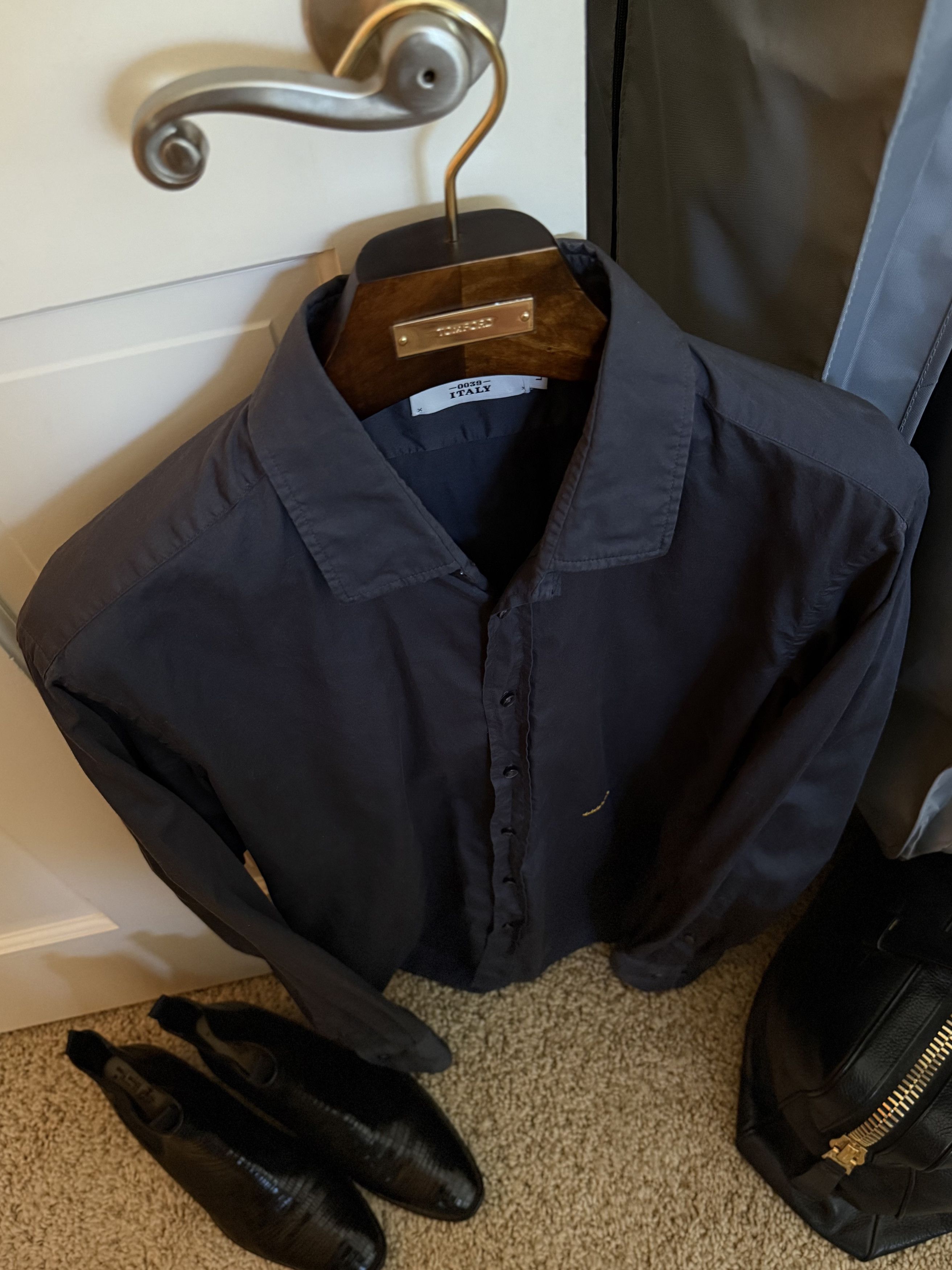 Other Best Dressed 0039 Italy Slate Shirt, Italian Tailoring Size US L / EU 52-54 / 3 - 2 Thumbnail