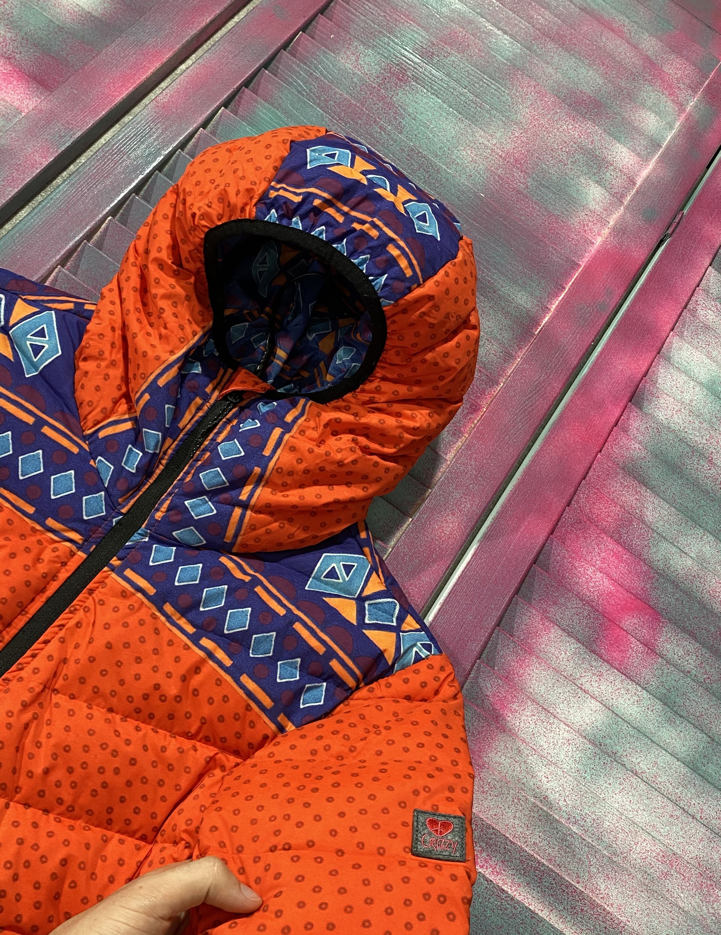 Designer VALERIA COLTURI CRAZY IDEA Down Jacket Ski Mountain Style Size XL / US 12-14 / IT 48-50 - 4 Thumbnail