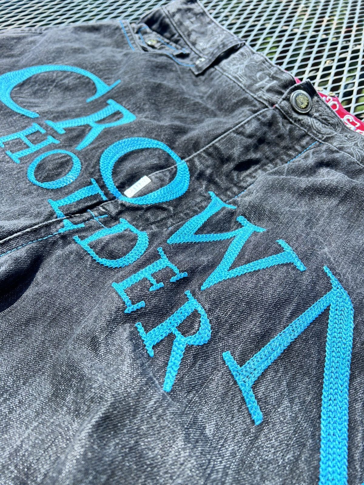 Other CRAZY RARE Y2K CROWN HOLDER JORTS PREMIUM METAL HARDWARE Size US 42 / EU 58 - 7 Thumbnail