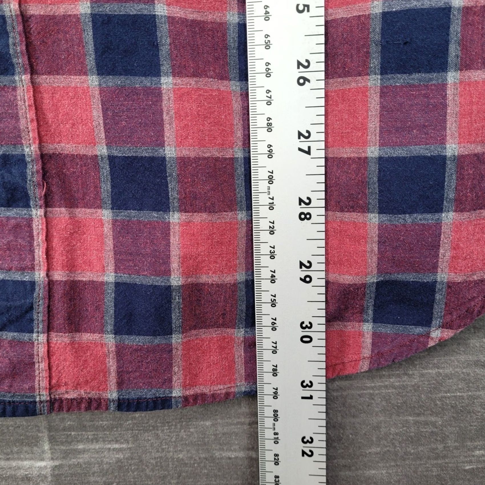 J.Crew J.CREW Button-Up Shirt Plaid Cotton LT Large Tall Classic Fit Long Sleeve Red Blue Multicolor Men’s Size US L / EU 52-54 / 3 - 5 Thumbnail
