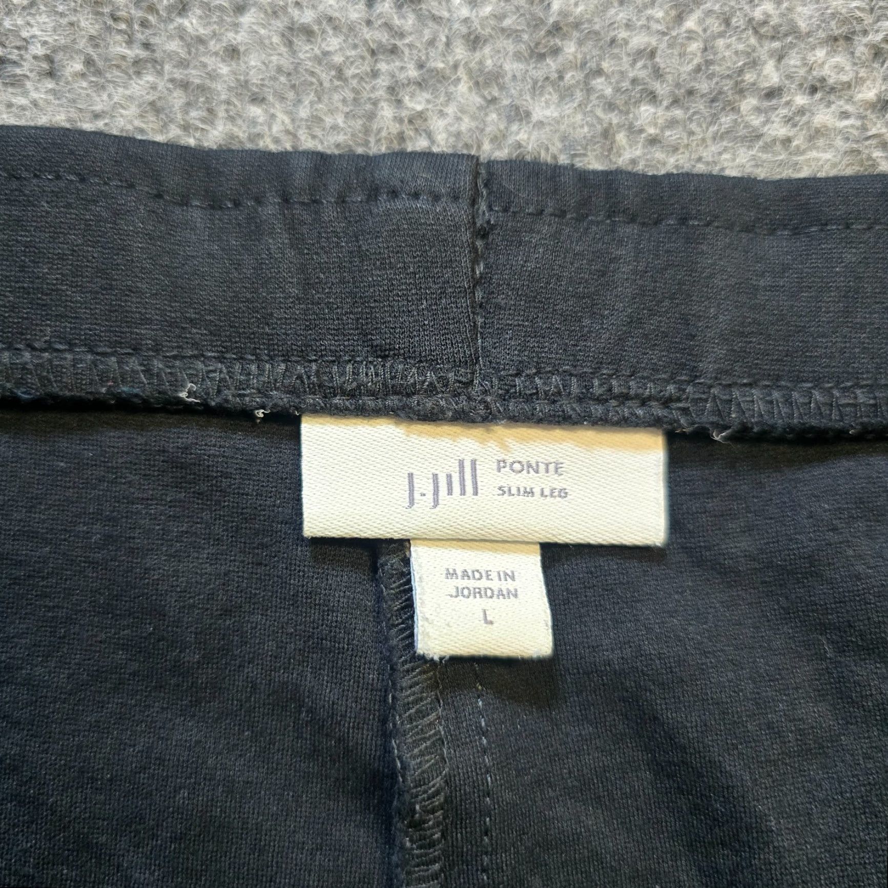 J. Jill J. Jill Pants Womens Large Black Ponte Slim Leg Stretchy Capsule Minimal Pants Size 36" / US 14 / IT 50 - 4 Thumbnail