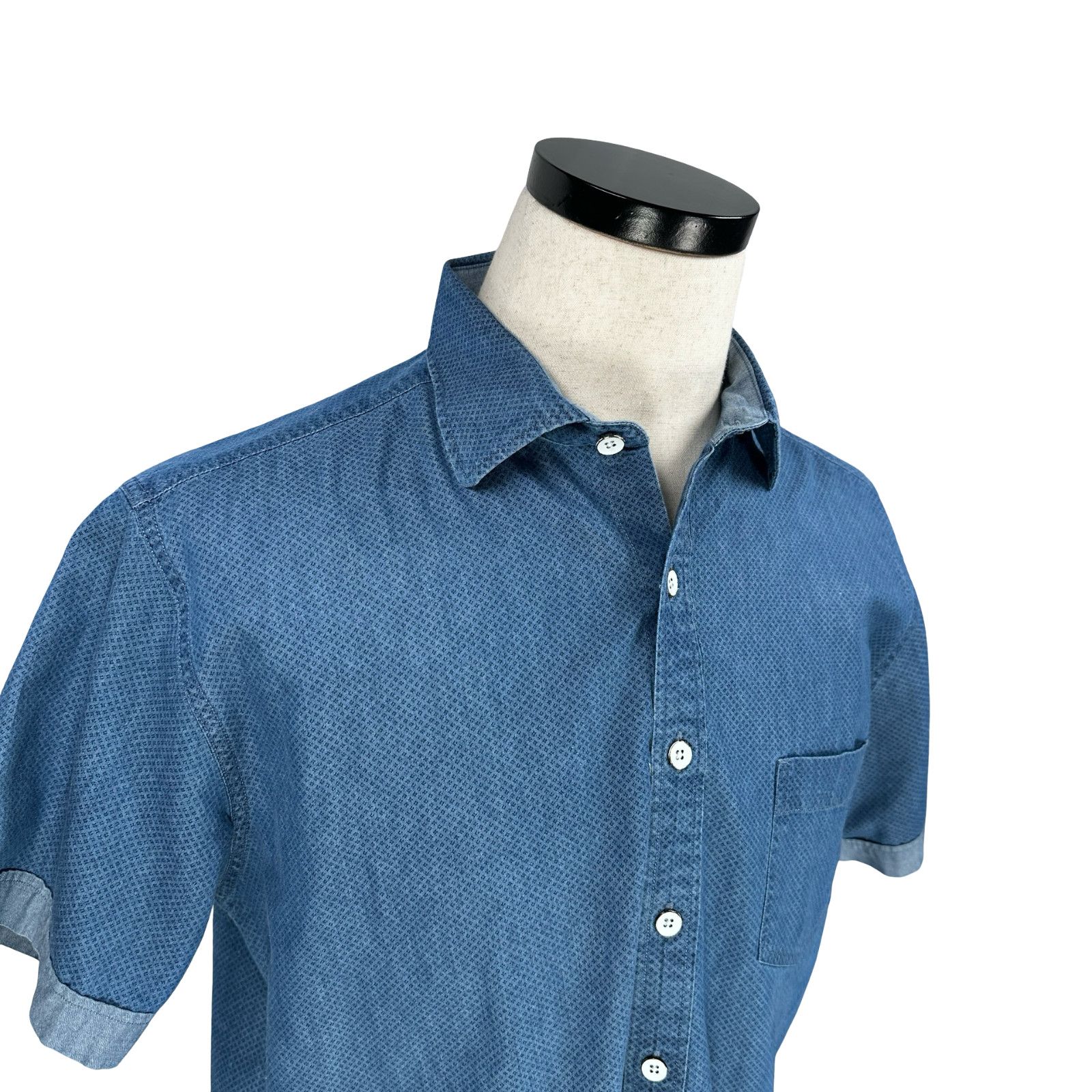 Rodd & Gunn Rodd & Gunn Shirt Men L Blue Geometric Button-Up Sports Fit Size US L / EU 52-54 / 3 - 2 Thumbnail