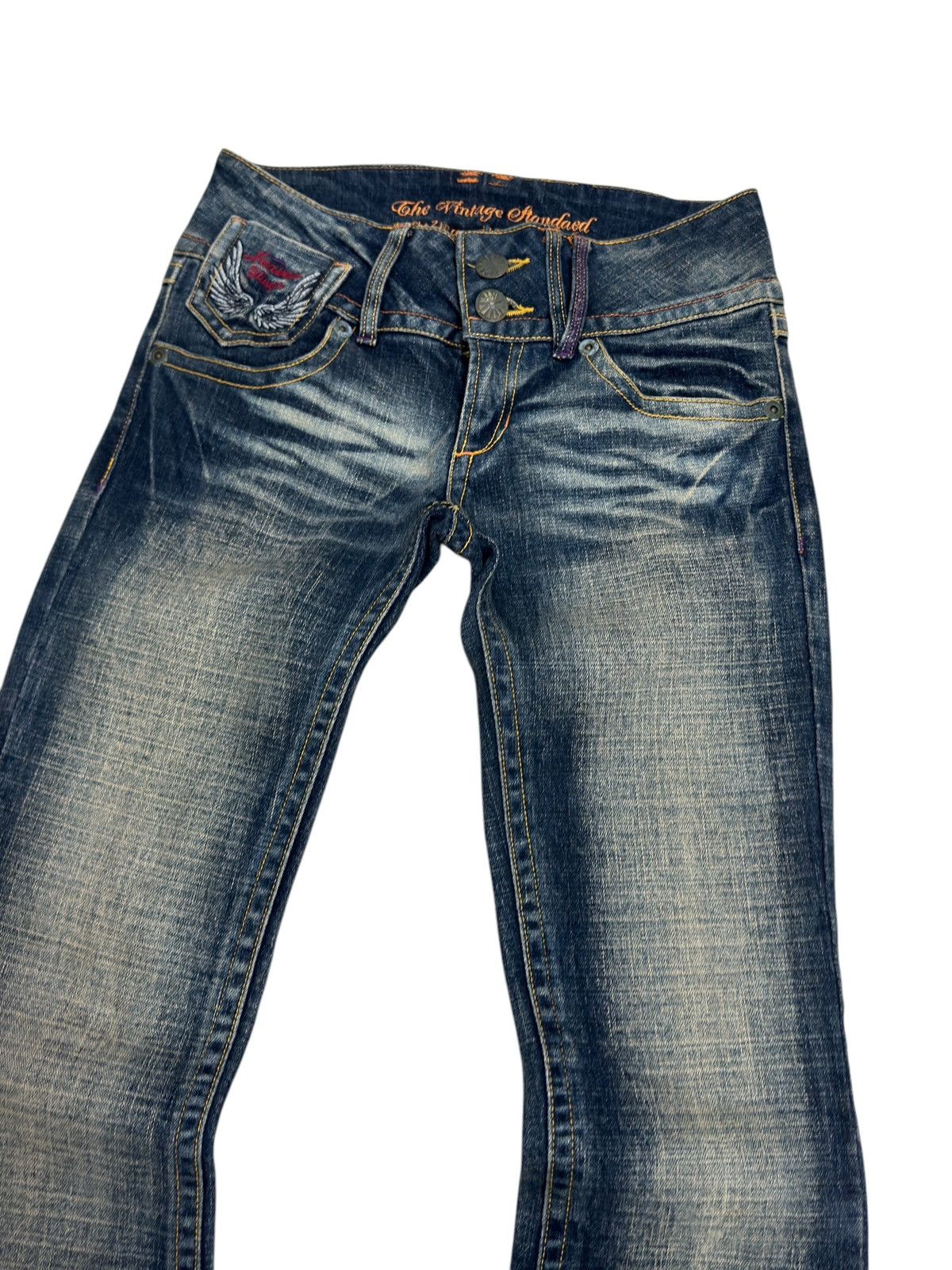 Hysteric Glamour FLARED HEAVEN WINGER GOT WING POCKET MUD WASH DENIM Size US 27 - 6 Thumbnail