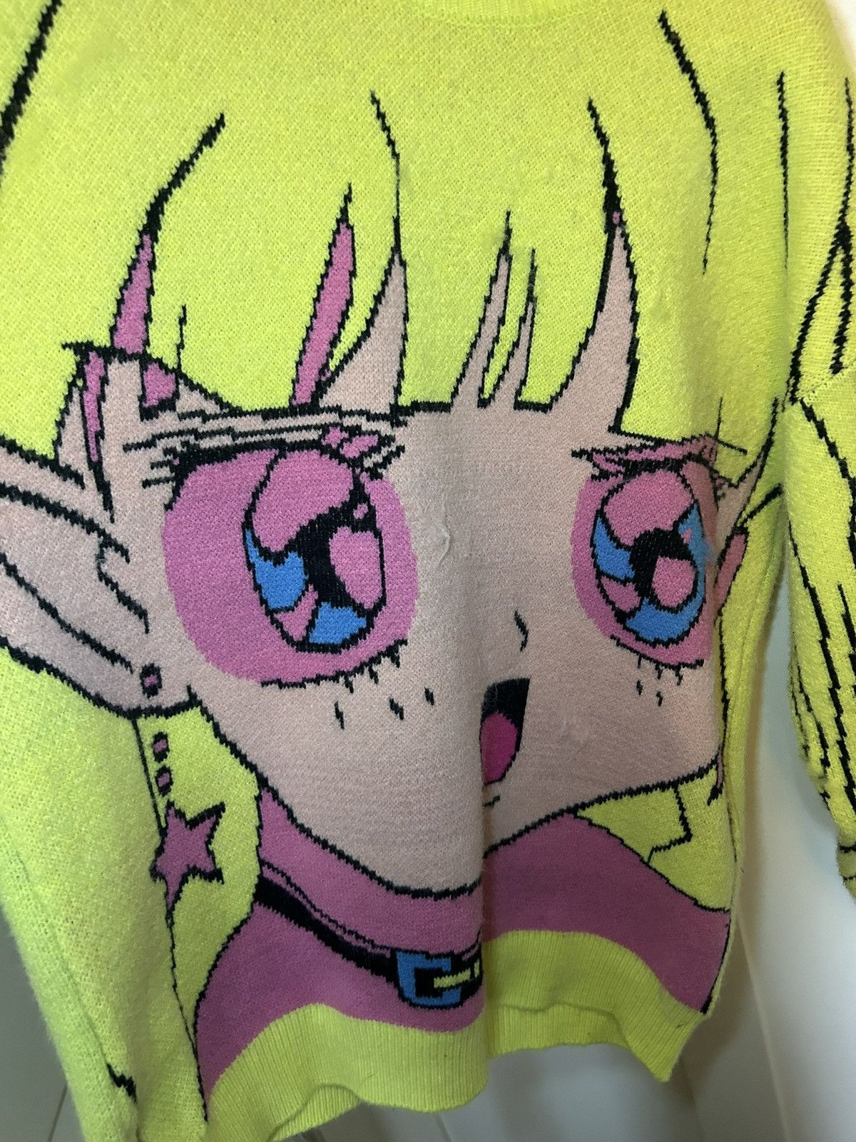 Anime Vintage Sailor moon mohair knit sweater Size US L / EU 52-54 / 3 - 17 Thumbnail