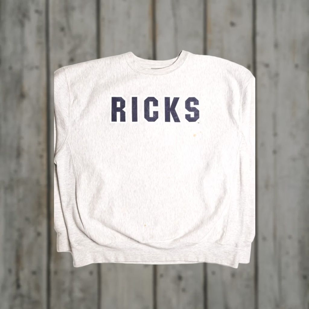 X-LARGE VINTAGE Ricks Sweatshirt XX-Large Light Gray Retro Pullover Crewneck Sweatshirts Unisex Adults XX-Large Grey Size US XXL / EU 58 / 5 - 1 Thumbnail