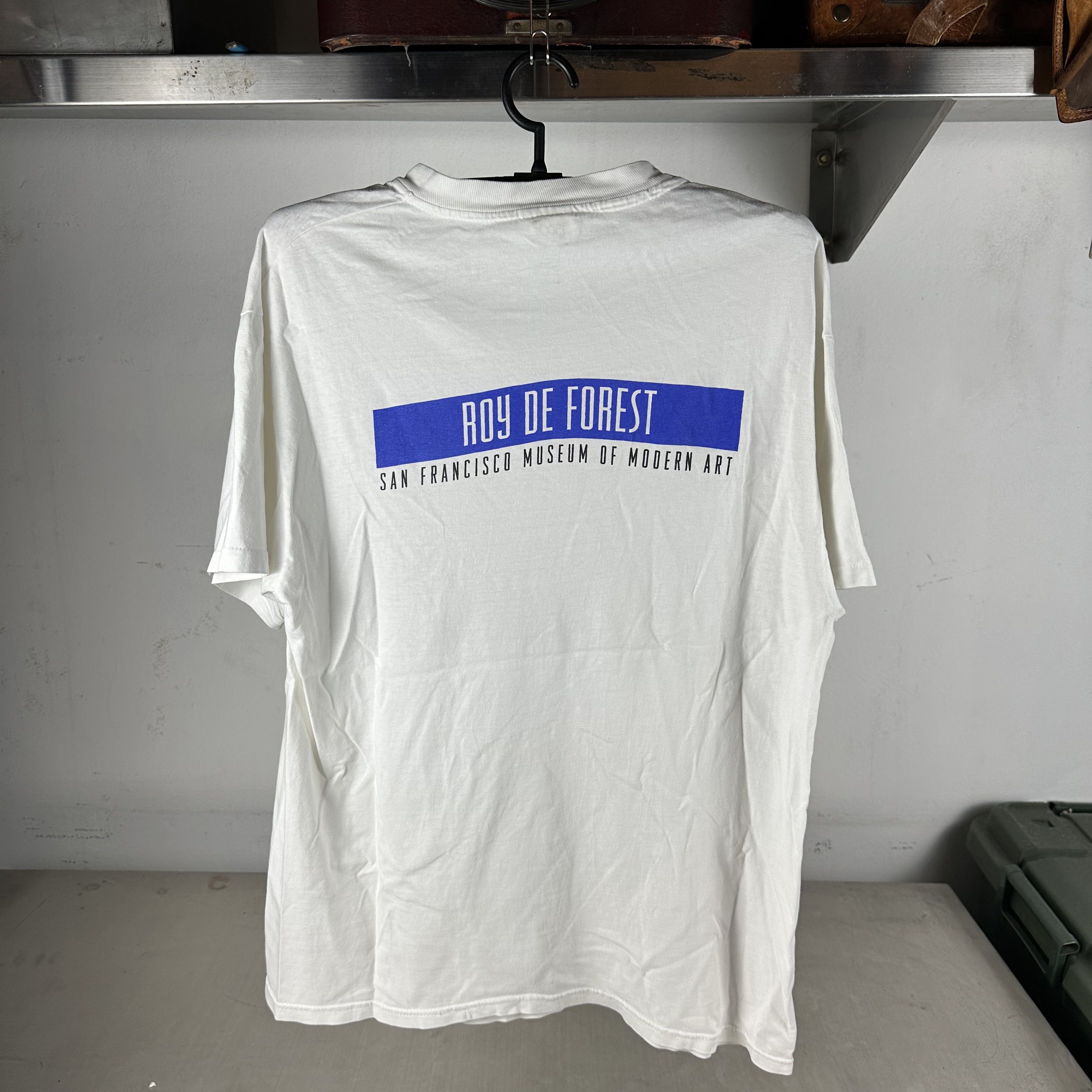 Vintage Roy De Forest Country Dog Gentlemen Modern Art Museum Tee Size US L / EU 52-54 / 3 - 3 Thumbnail