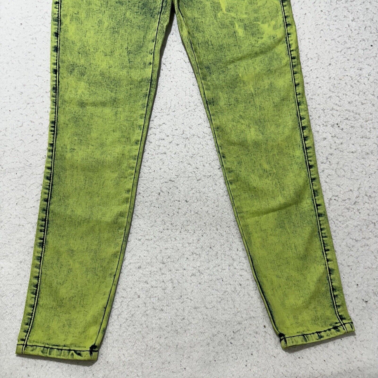 Almost Famous Almost Famous 7 Super High Rise Skinny Leg Jeans Green Denim Size 28" / US 6 / IT 42 - 3 Thumbnail