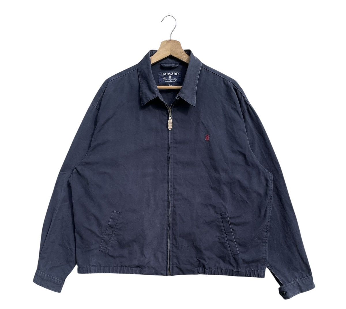 Vintage 🔥Accept Binding Offer🔥Navy Blue HARVARD With Red Logo Jacket Size US L / EU 52-54 / 3 - 1 Thumbnail