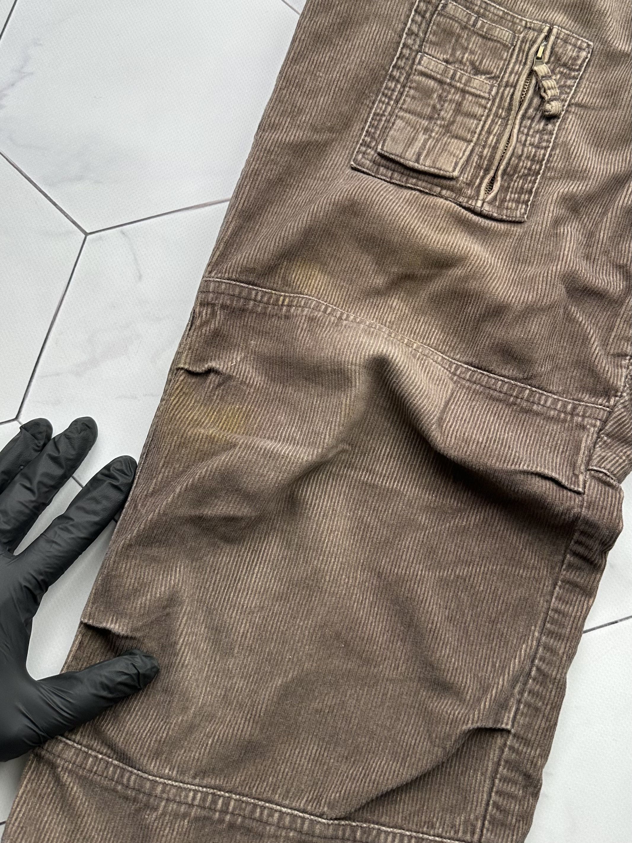 Vintage Vintage Wide Corduroy Cargo Pants (B471)E2 Size US 32 / EU 48 - 4 Thumbnail