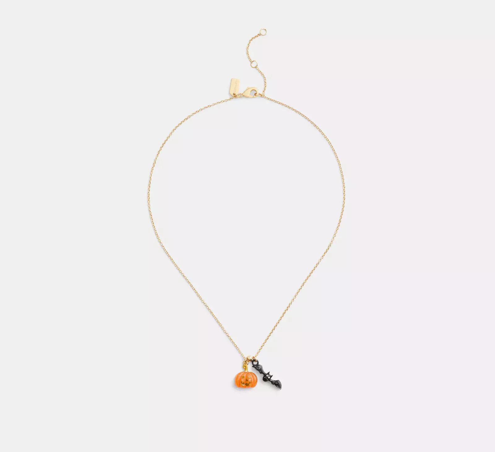 Coach Pumpkin And Bat Pendant Necklace Set CZ006 Size ONE SIZE - 5 Thumbnail