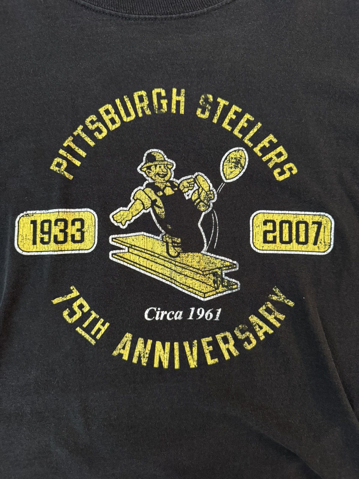 Reebok Vintage Y2k Reebok Pittsburg Steelers Long Sleeve Tee Size US M / EU 48-50 / 2 - 2 Thumbnail