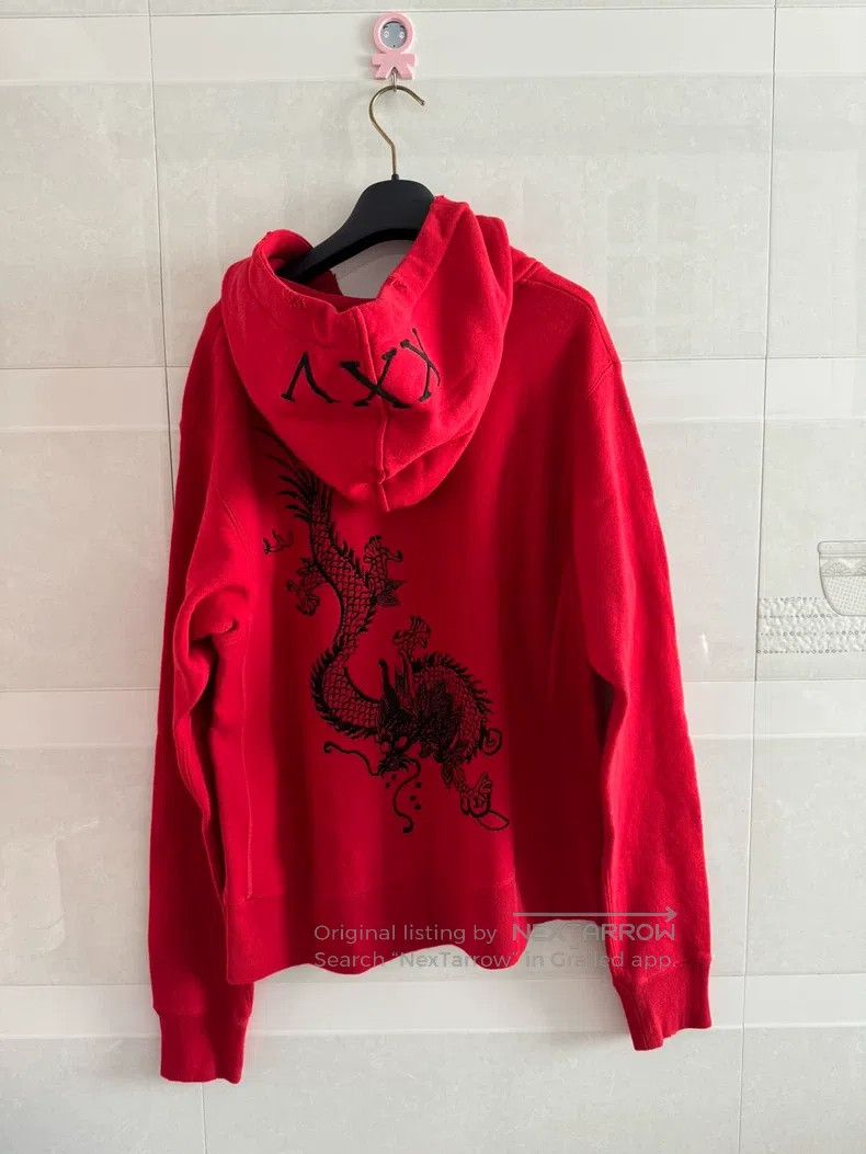 Gucci Gucci Red embroidered dragon hoodie Size US S / EU 44-46 / 1 - 2 Thumbnail