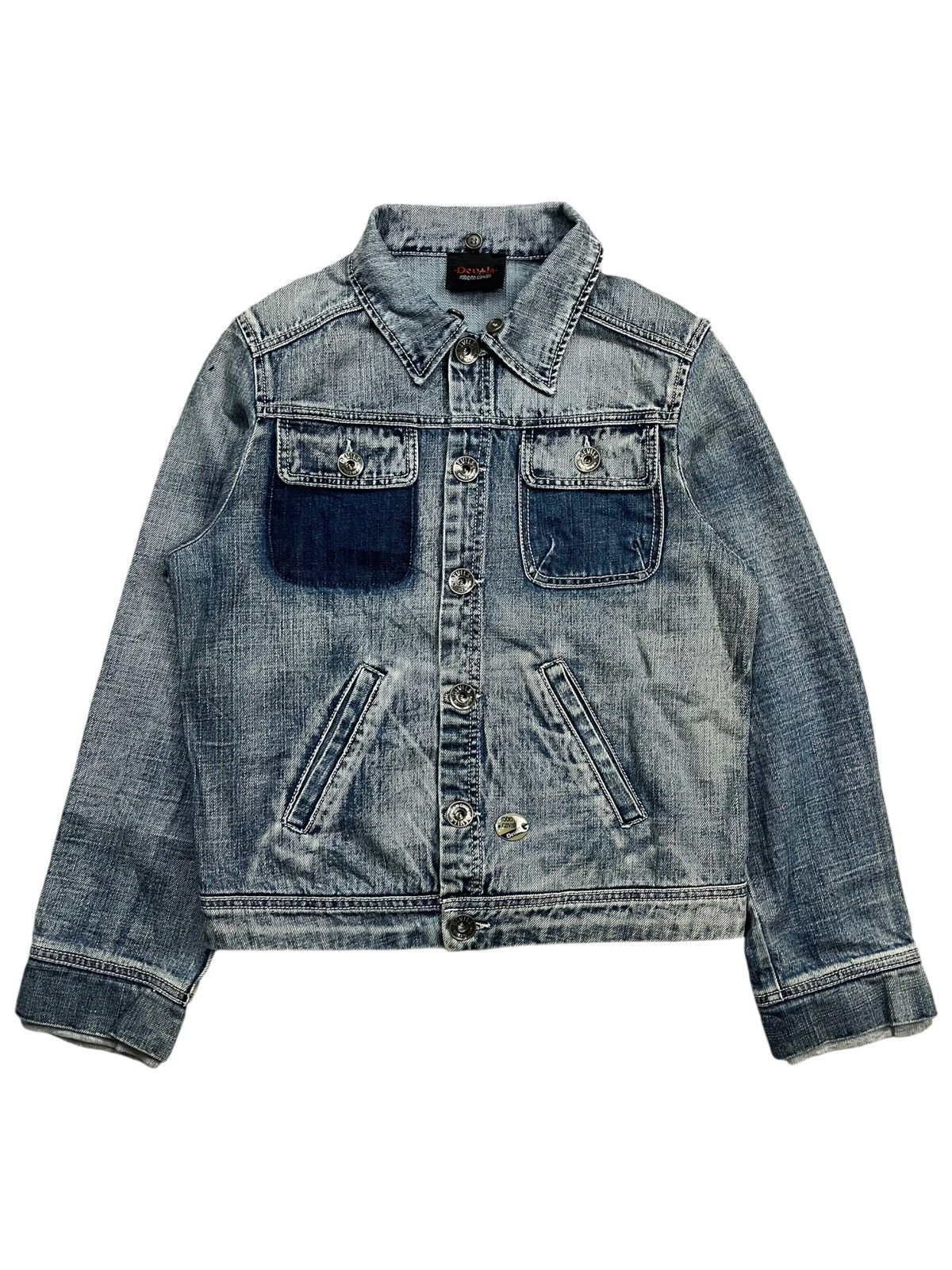 If Six Was Nine 2000s Roberto Cavalli - Devils Bono Denim Jacket Size US XS / EU 42 / 0 - 3 Thumbnail