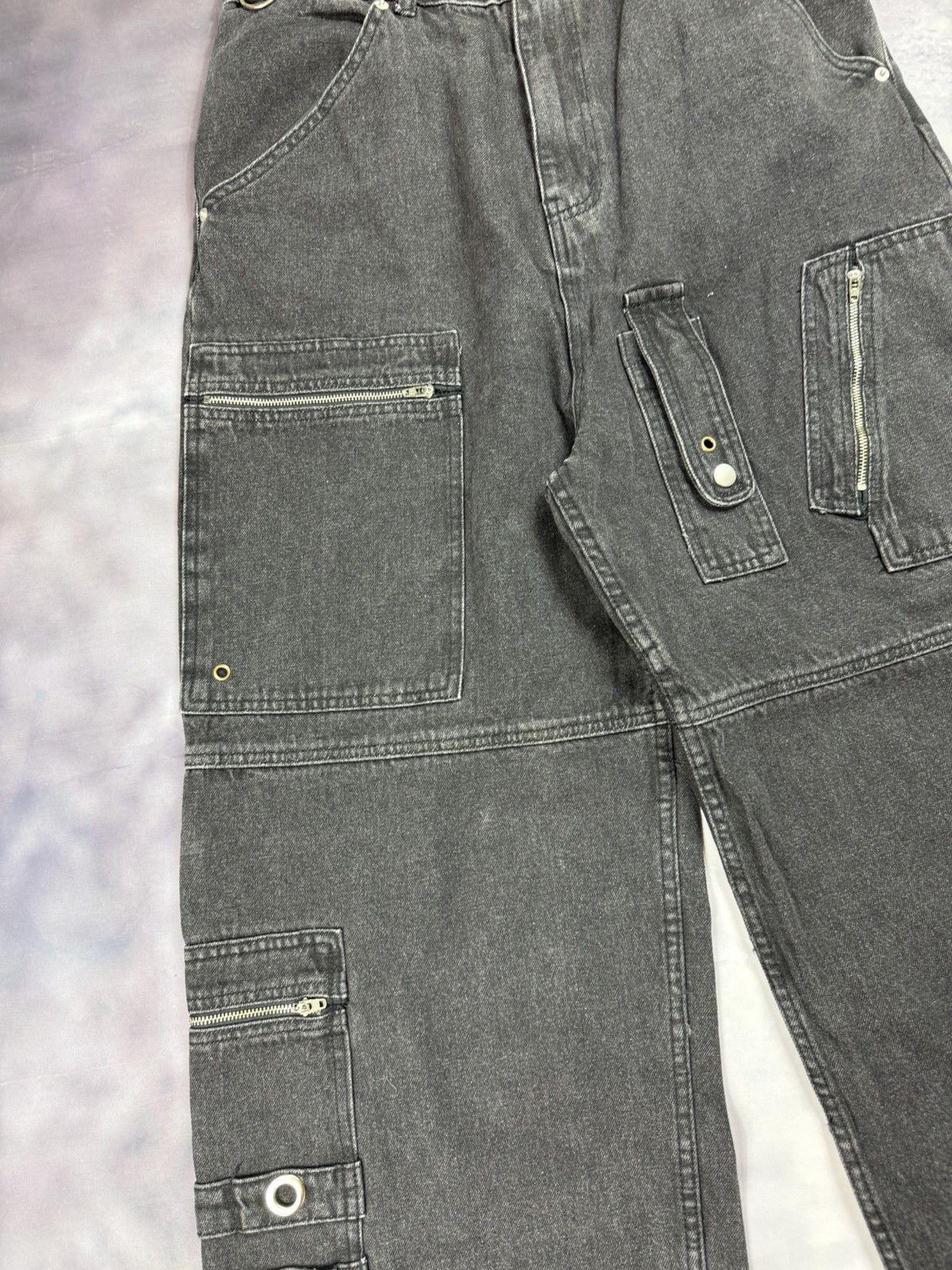 PROJECT G/R Project G/R Flight Denim Pants - black y2k vintage Size US 32 / EU 48 - 5 Thumbnail