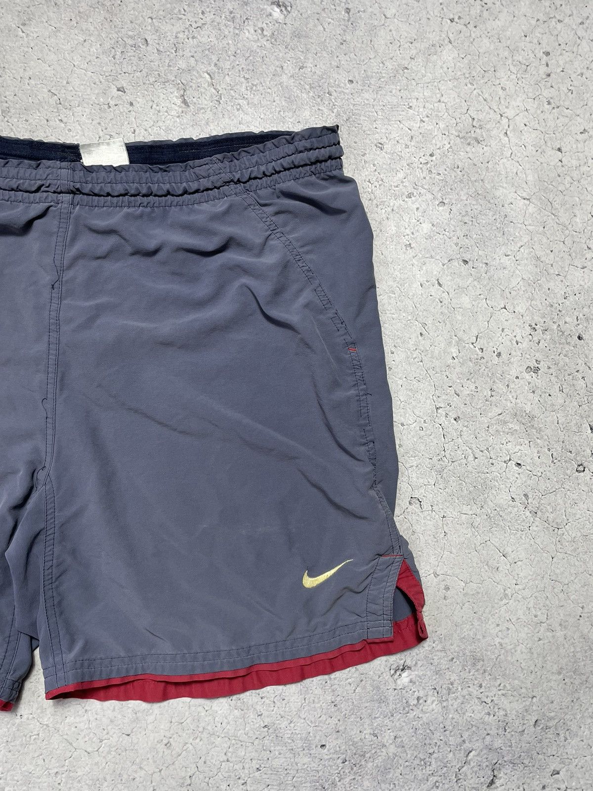 Nike × Vintage Nike Team F.C Barcelona Vintage 90s Nylon Shorts Soccer Jers Size US 34 / EU 50 - 5 Thumbnail