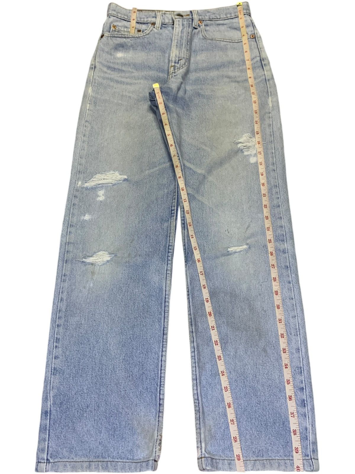 Levi's × Levi's Vintage Clothing Vintage 90s Levis 510 Stonewashed Distressed Jeans Size US 28 / EU 44 - 15 Thumbnail