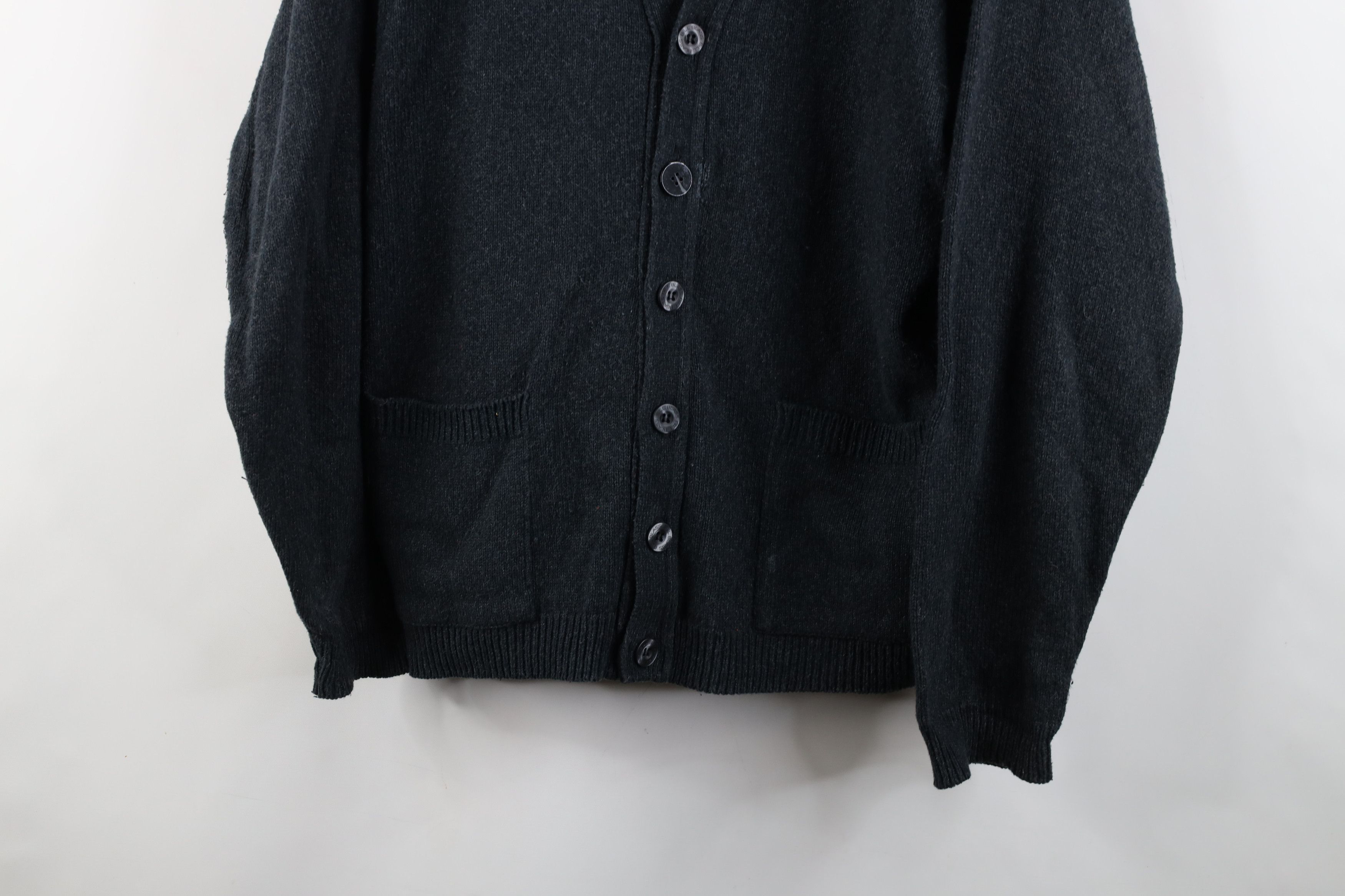Vintage Vintage 90s Streetwear Cotton Knit Cardigan Sweater USA Size US L / EU 52-54 / 3 - 3 Thumbnail