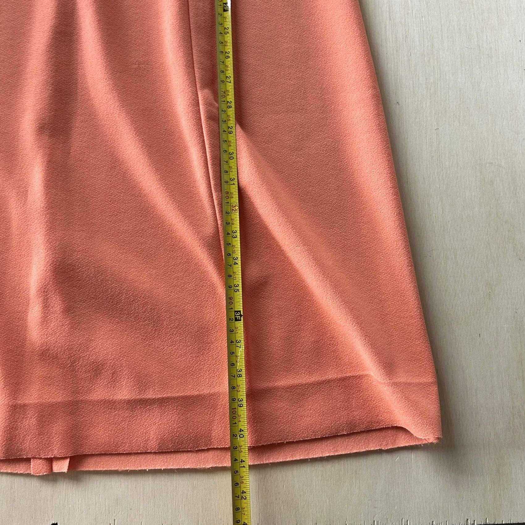 Vintage VINTAGE Dress Womens Medium Orange Floral Embroidered Bow V Neck A Line Knee Length Size M / US 6-8 / IT 42-44 - 4 Thumbnail