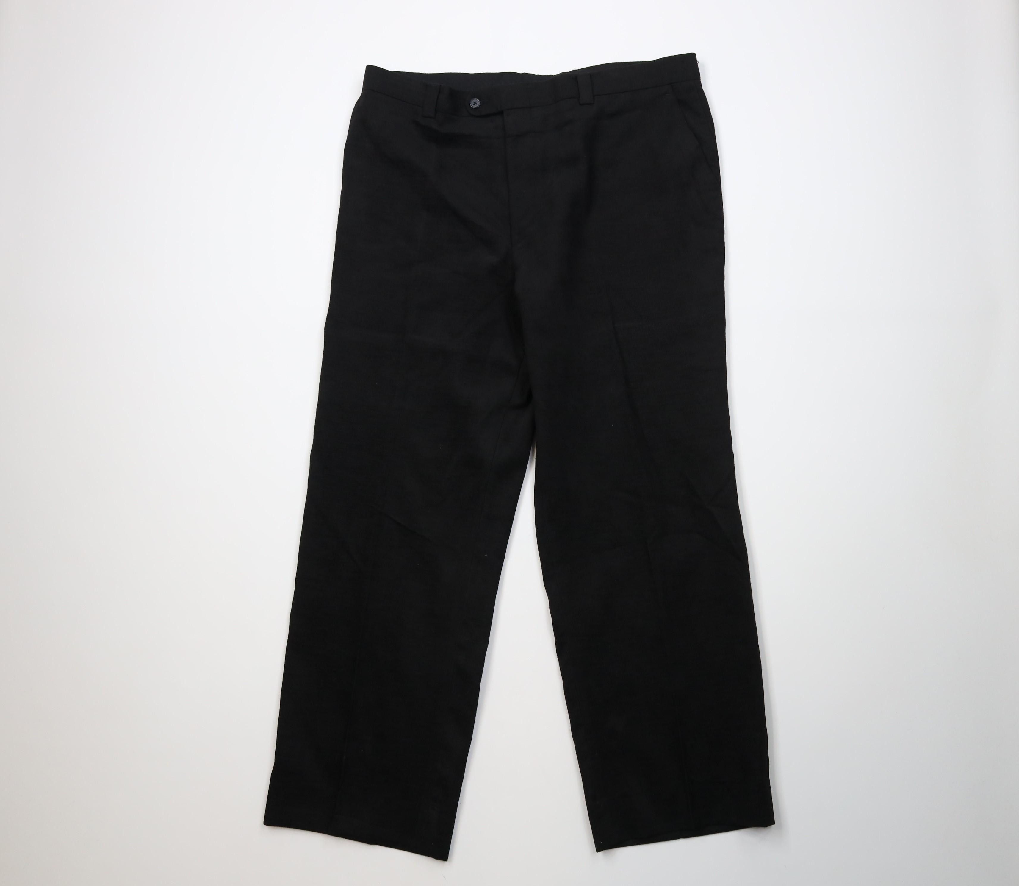 Vintage Vintage 90s Y2K Streetwear Corduroy Wide Leg Pants Black Size US 38 / EU 54 - 1 Thumbnail