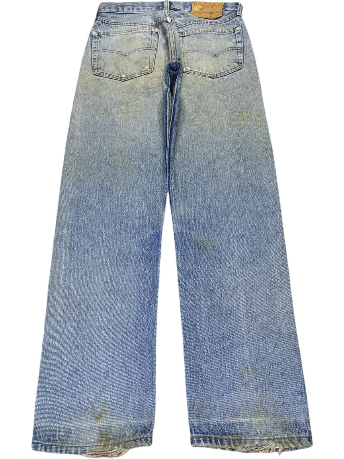Levi's × Levi's Vintage Clothing Vintage 80s Levis 501 Mud Wash Distressed Jeans Size US 27 - 2 Thumbnail